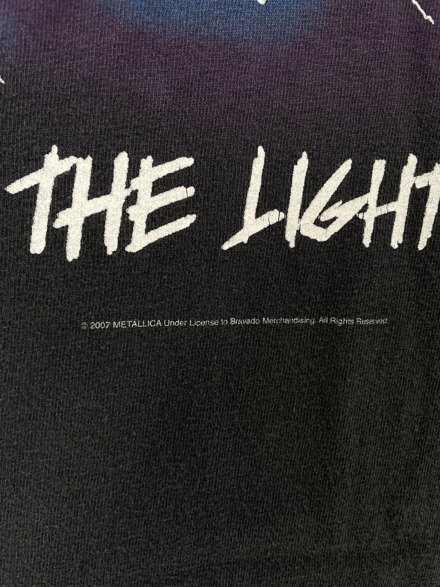2007 METALLICA Size XL Vintage Music T-shirt / E7038T