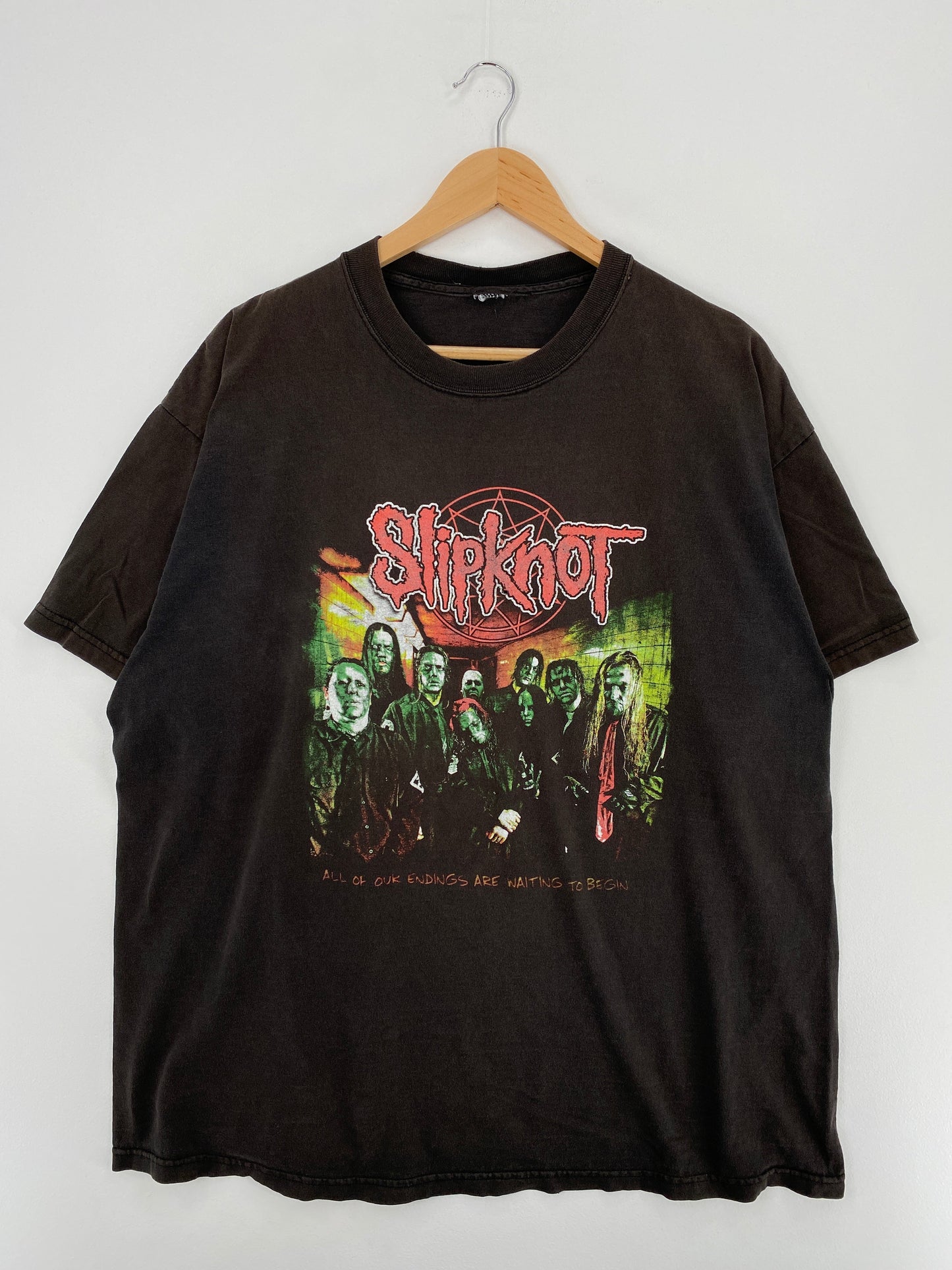 00' SLIPKNOT Size Approx.XL Vintage Music T-Shirt / F390T
