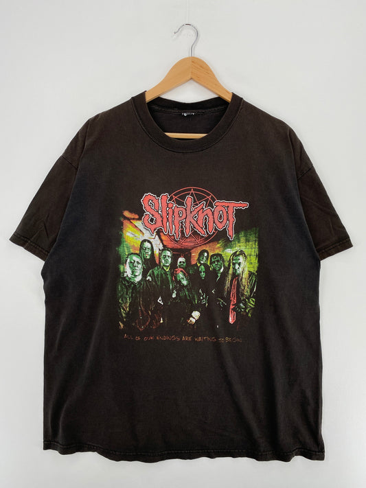 00' SLIPKNOT Size Approx.XL Vintage Music T-Shirt / F390T