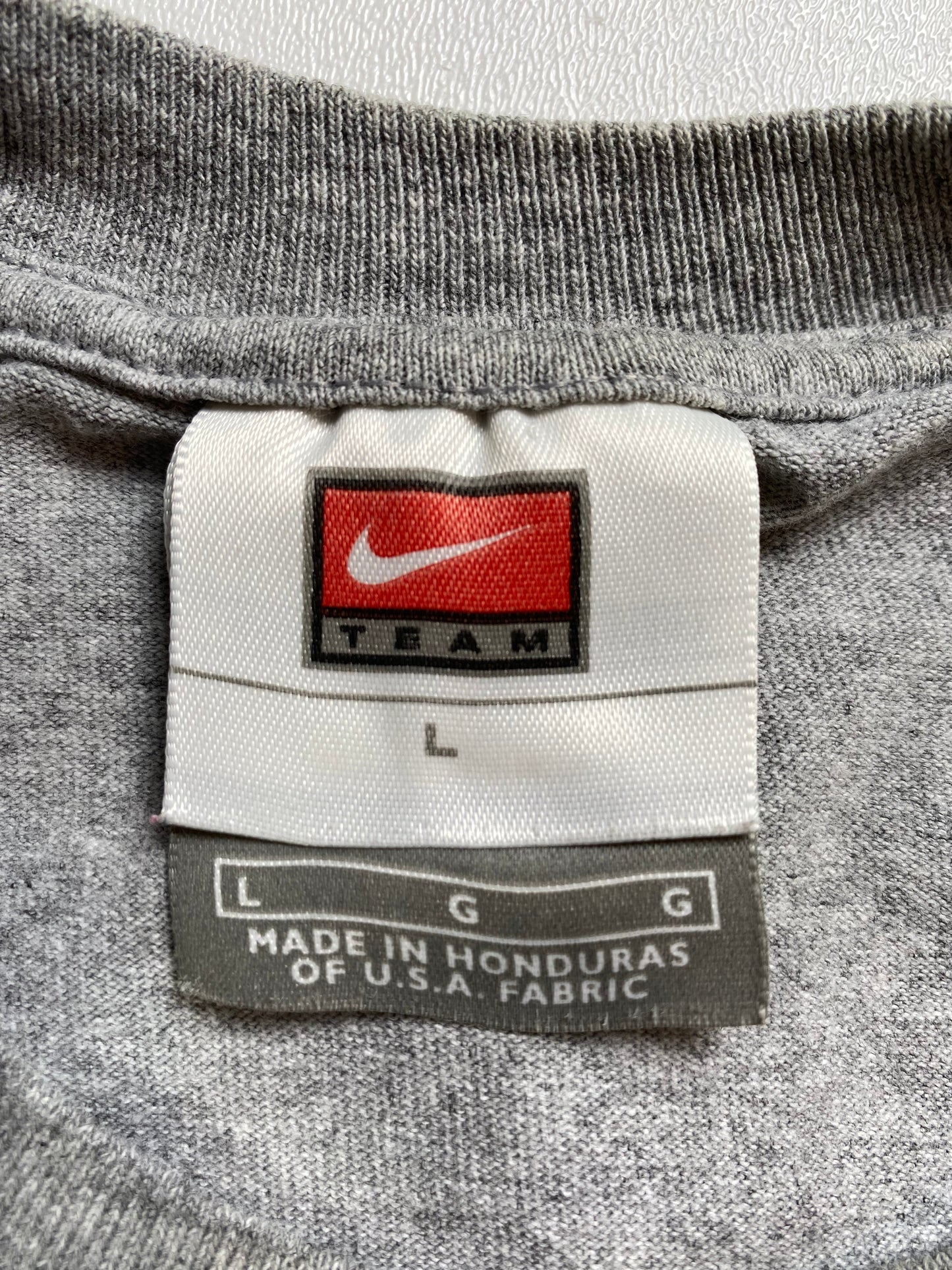 00' NIKE x HARVARD CRIMSON Size L Vintage College Long Sleeve T-Shirt / F340T