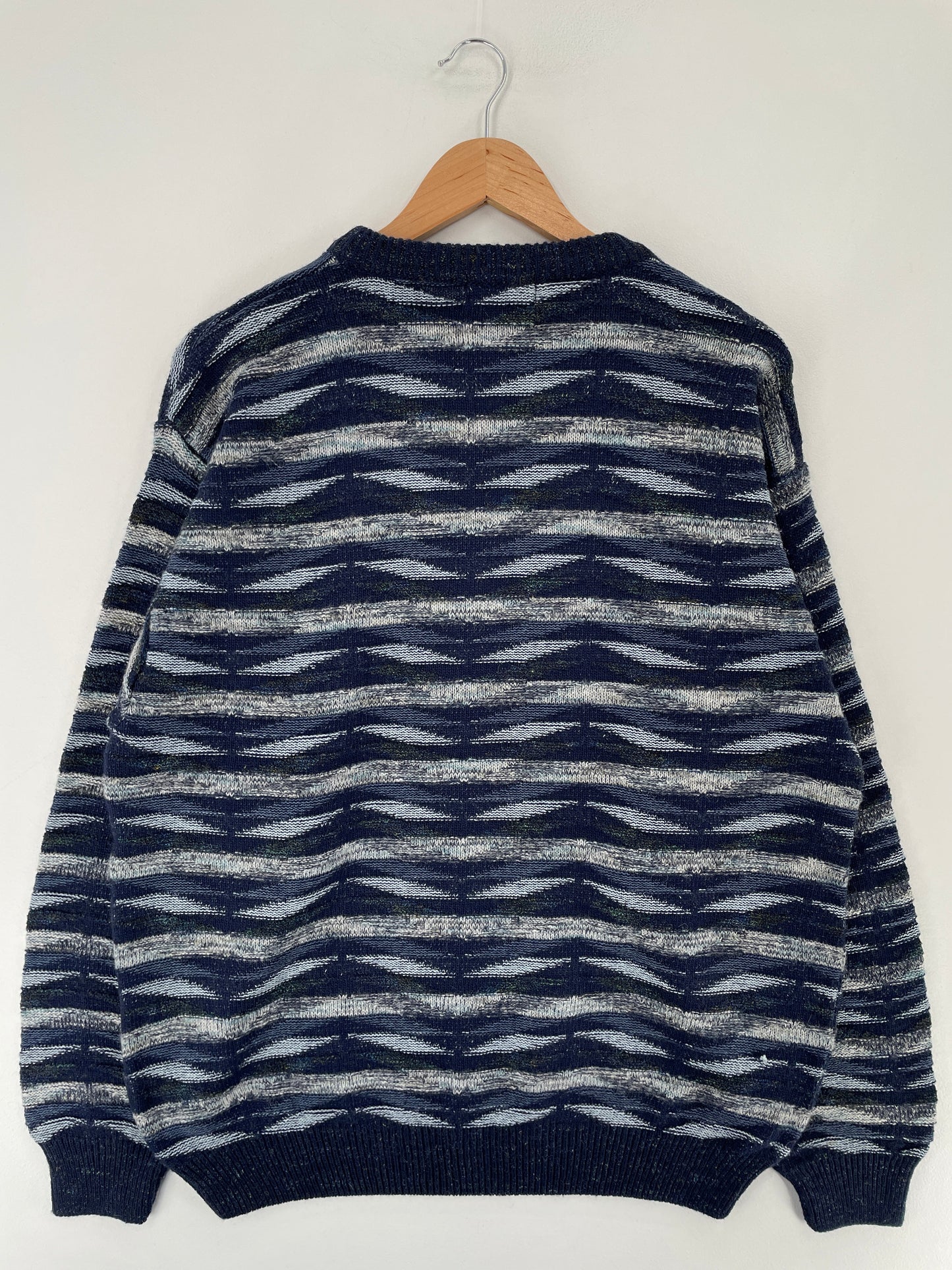 Vintage EMILIA NANDINI Size Approx.XL Wool Knit Sweater / F5875K