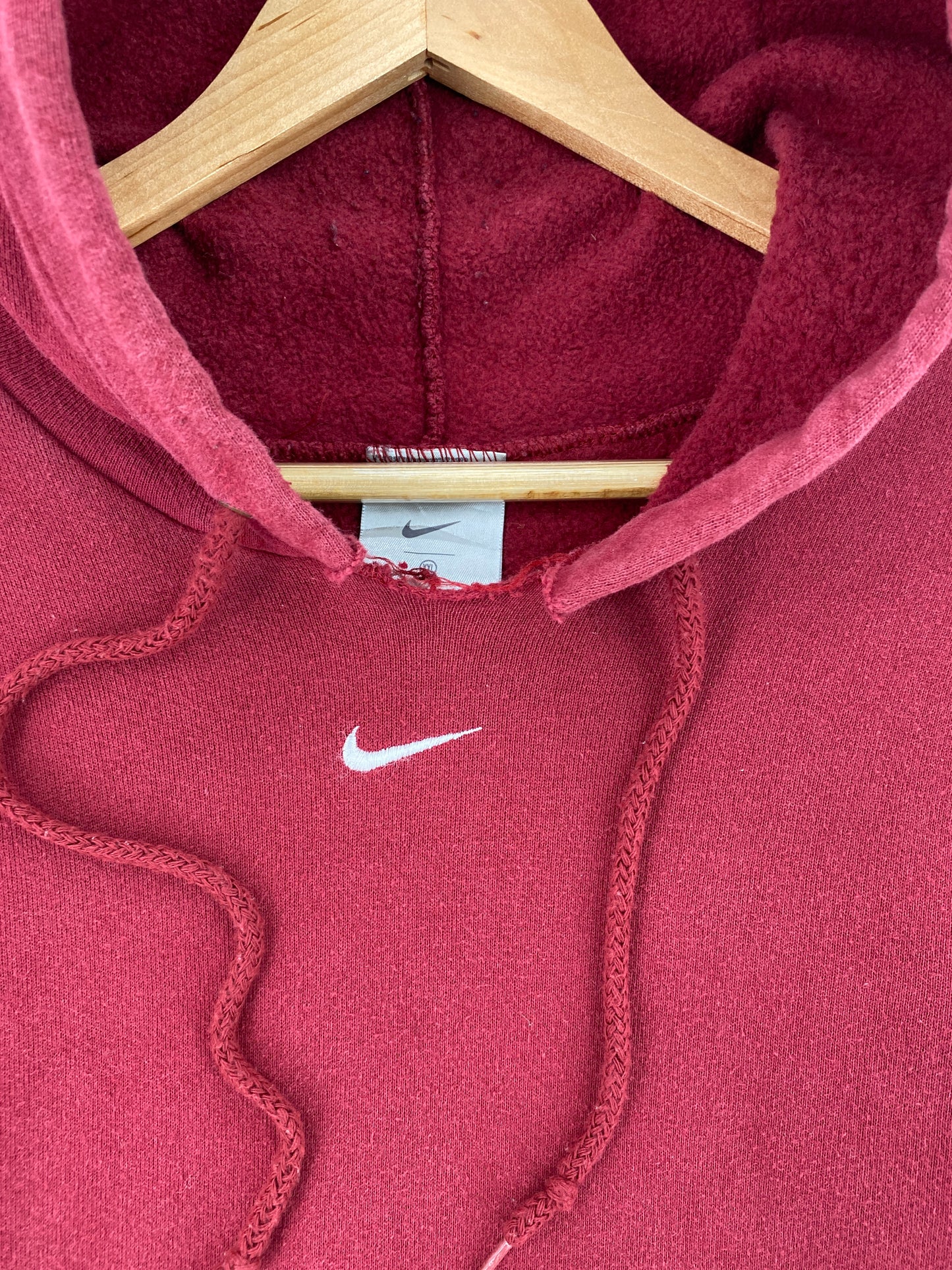 .90’s NIKE CENTER SWOOSH Size XXL Vintage Hoodie Sweat-Shirt / E9379S