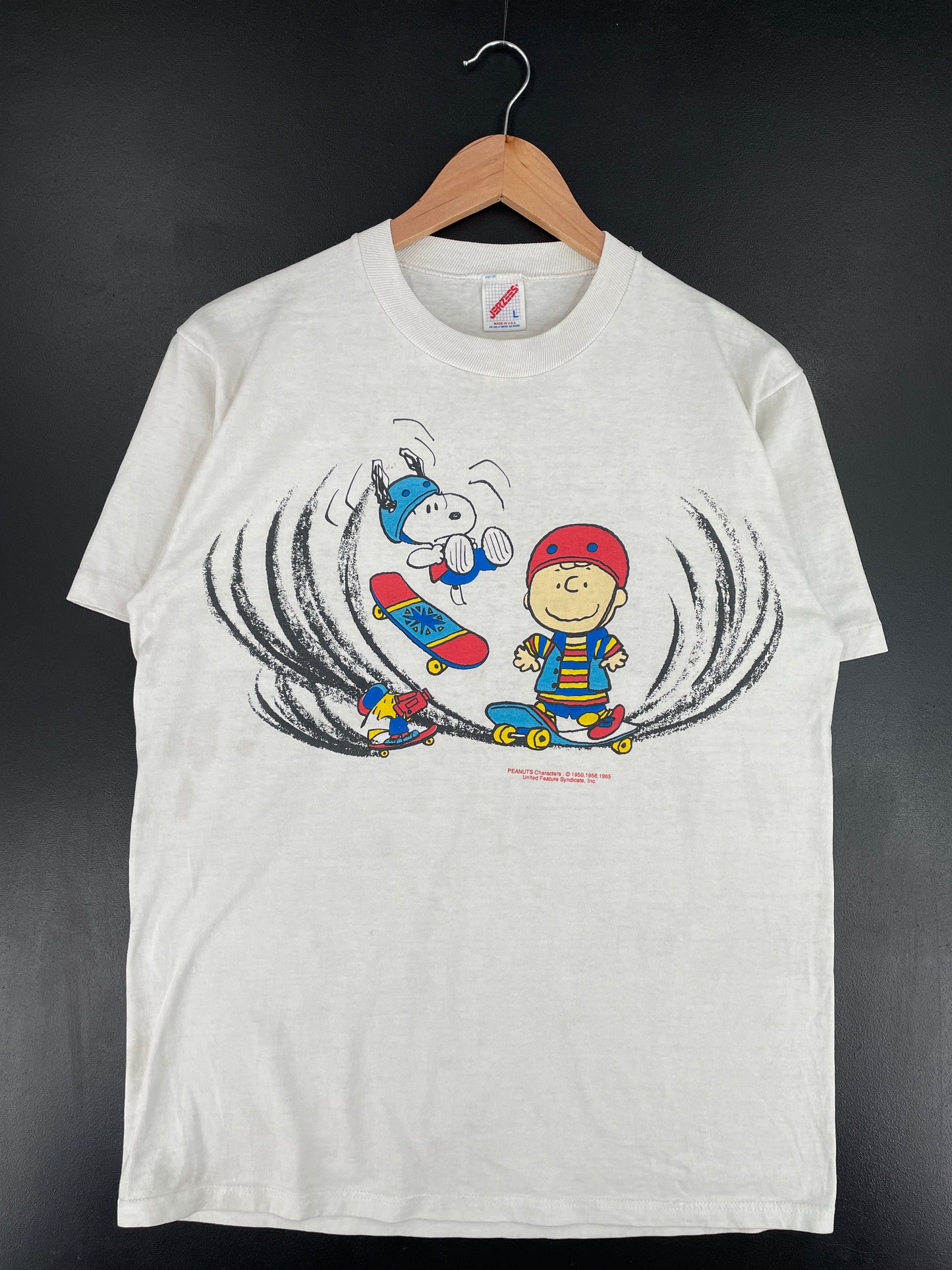 90’s PEANUTS Made in USA Size L Vintage T-Shirt / E8062T
