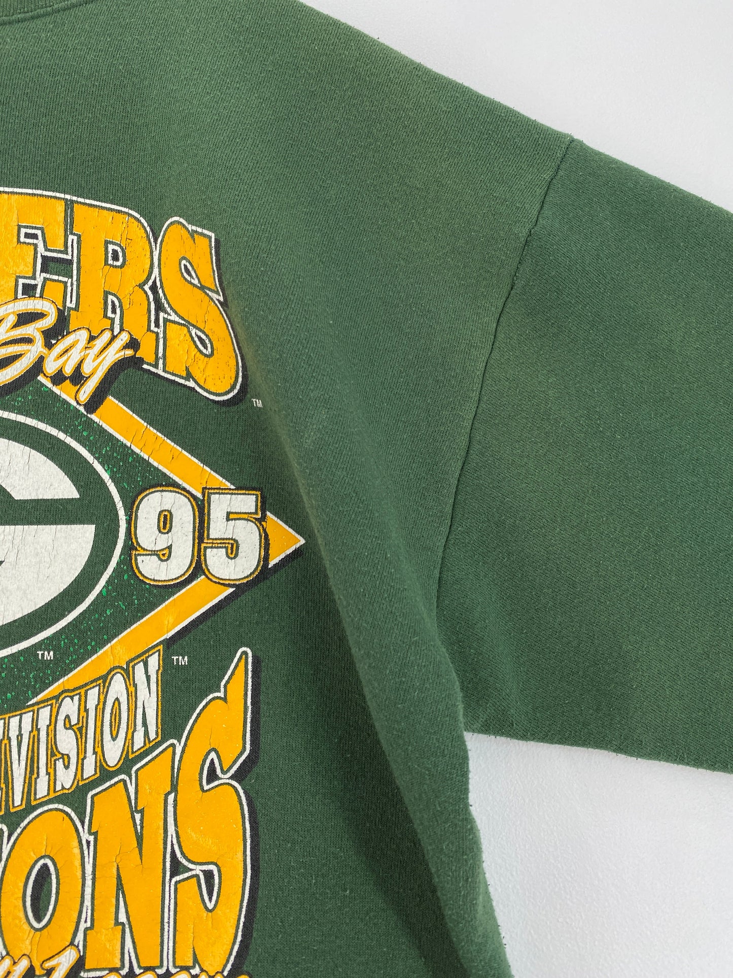 1995 GREEN BAY PACKERS Made in USA Size XL Vintage NFL Sweat-Shirt / F6514S