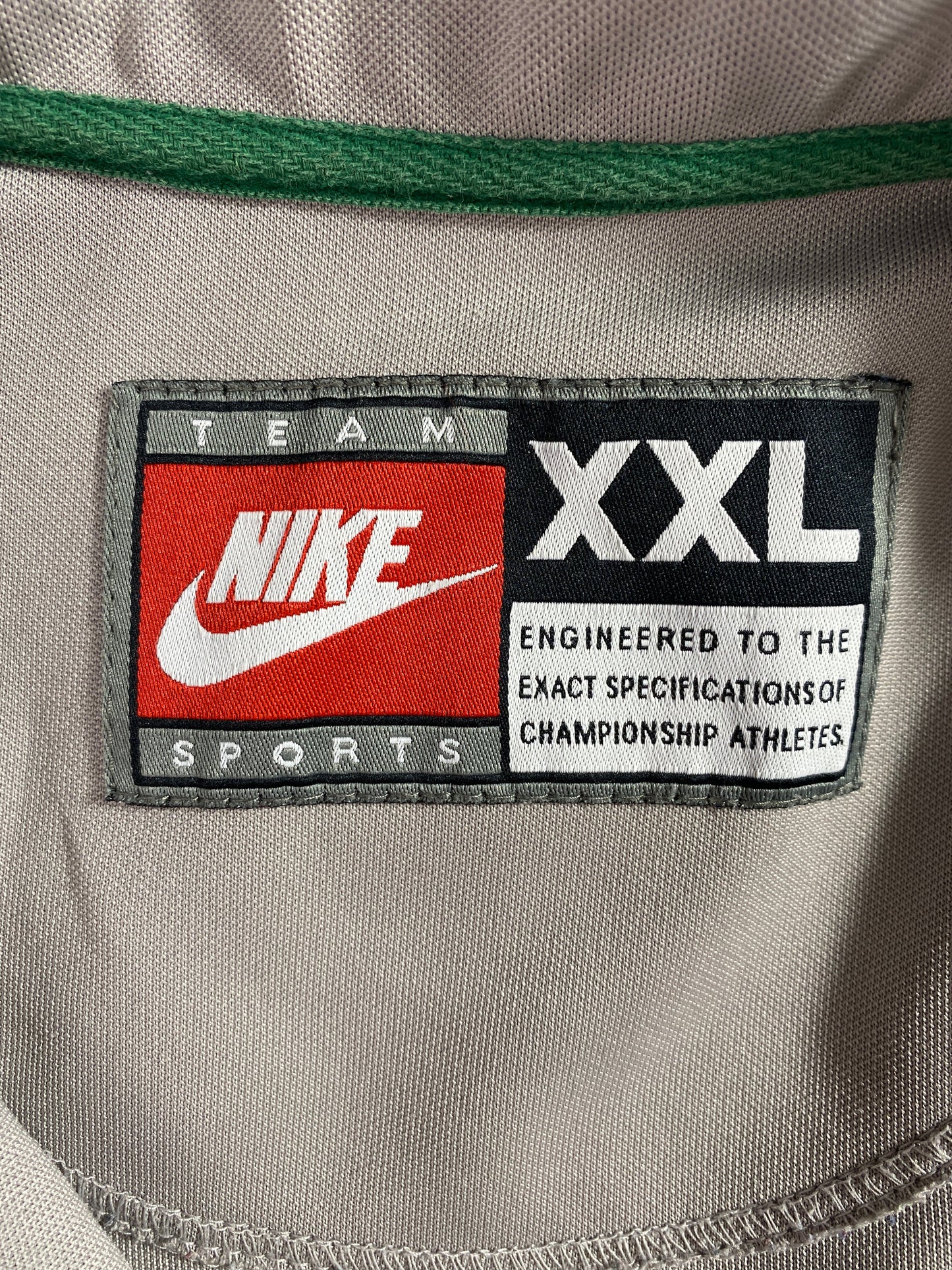 00' NIKE MINI SWOOSH BOSTON CELTICS Size XXL Vintage NBA Button-Down Shirt / G1775B