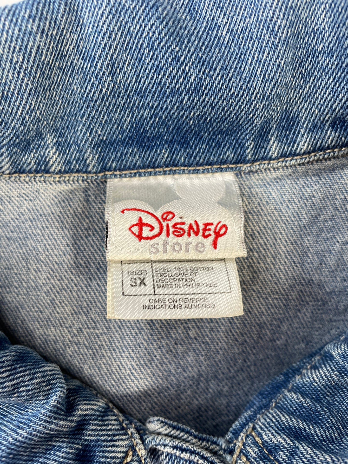 00' DISNEY Size XXXL Vintage Denim Jacket / F1826J