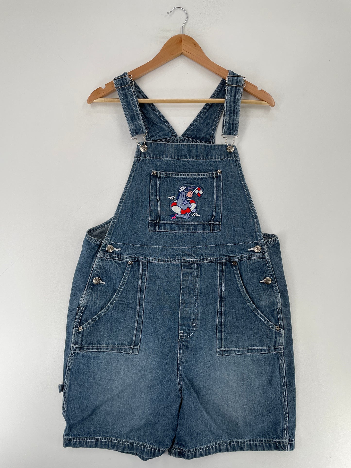 .Vintage DISNEY EEYORE Size L Denim Overall / F205P