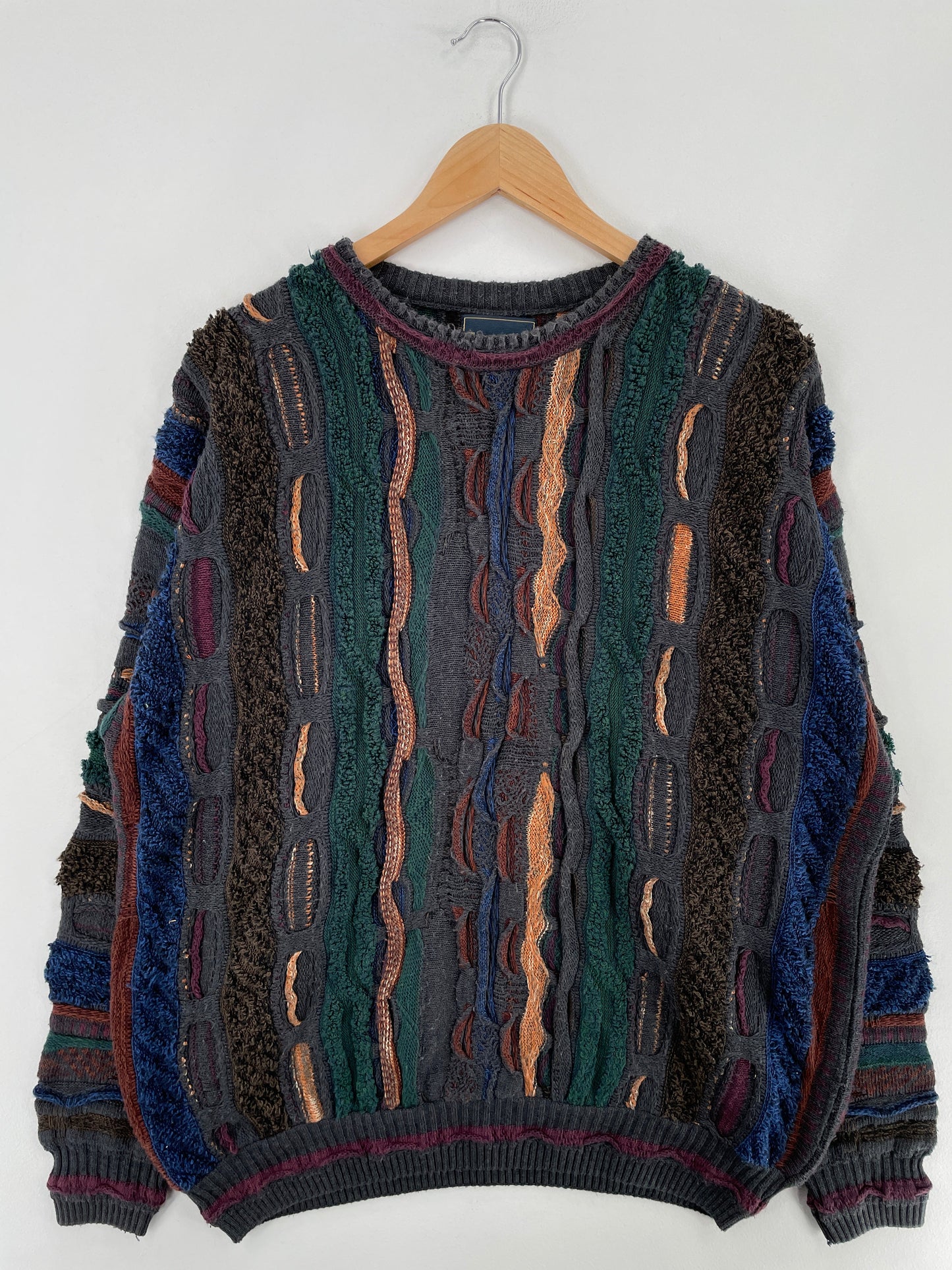 Vintage COOGI Style Size Approx.XL Cotton Knit Sweater / F2145K