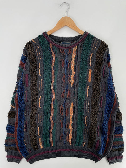 Vintage COOGI Style Size Approx.XL Cotton Knit Sweater / F2145K