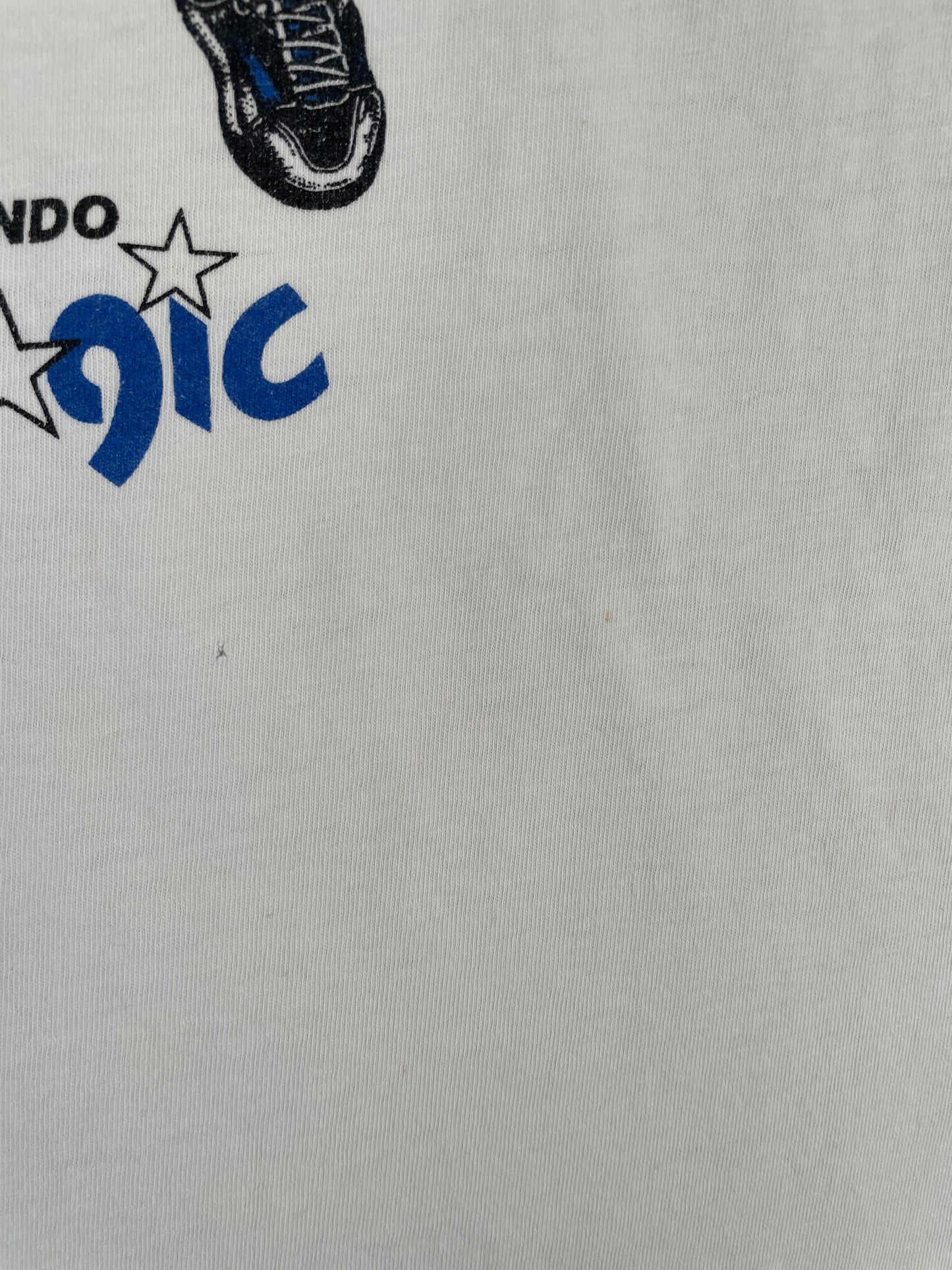 1992 ORLANDO MAGIC SHAQUILLE O'NEAL Made in USA Size L Vintage NBA T-shirt / E7934T