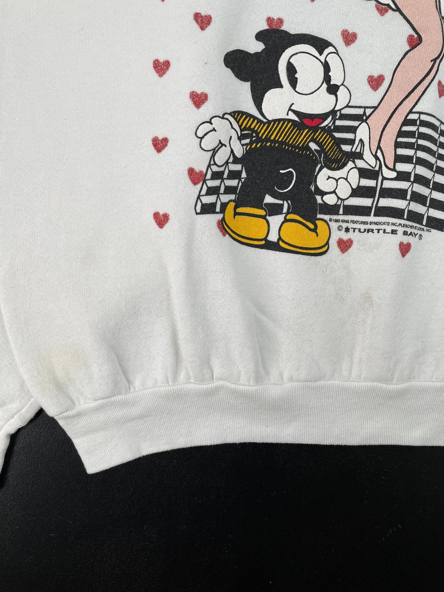 1993 BETTY BOOP Made in USA Size XL Vintage Sweat-shirt / F2206S