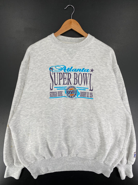 1993 SUPER BOWL ATLANTA Size L Vintage NFL Sweat-Shirt / F6956S