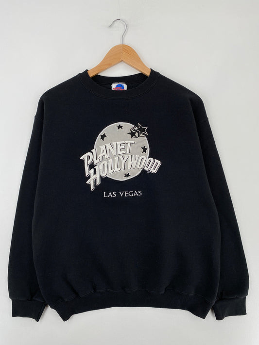 00' PLANET HOLLYWOOD Made in USA Size M Vintage Sweat-shirt / G4267S