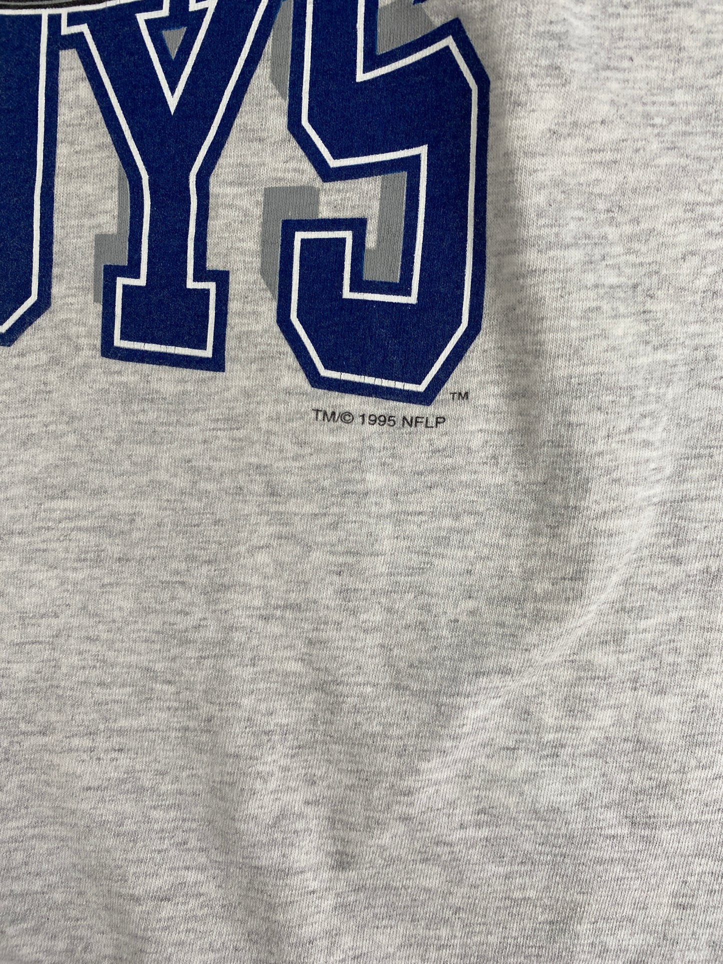 1995 DALLAS COWBOYS Size XL Vintage NFL T-Shirt / E8946T