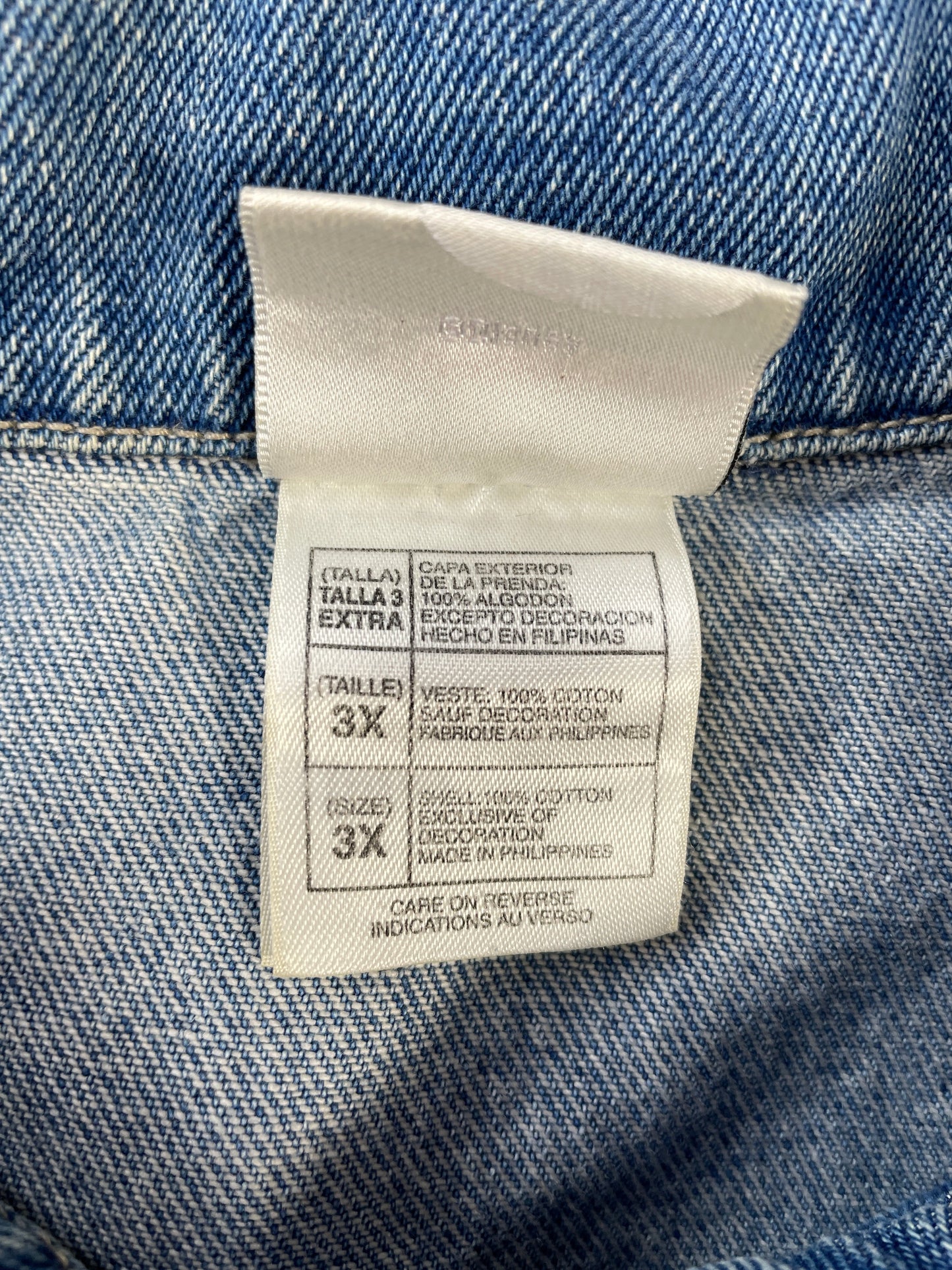 00' DISNEY Size XXXL Vintage Denim Jacket / F1826J