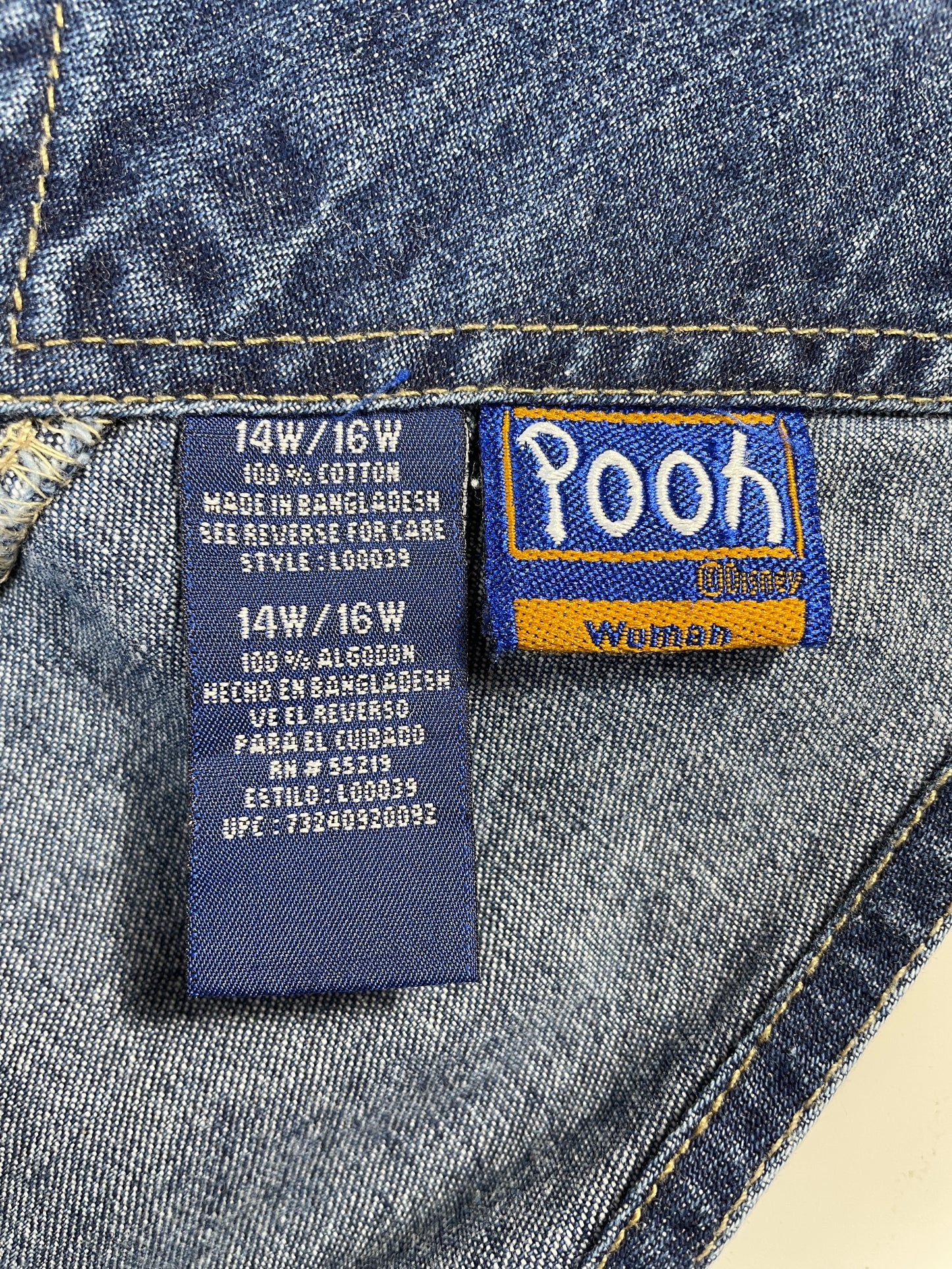 00' DISNEY TIGGER Size 14W-16W(Ladies L-XL) Denim Overall / G2391P