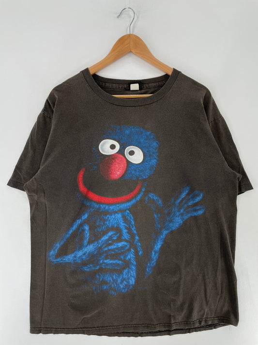 90’s SESAMI STREET GROVER MONSTER Made in USA  Size XL Vintage T-shirt / F3130T