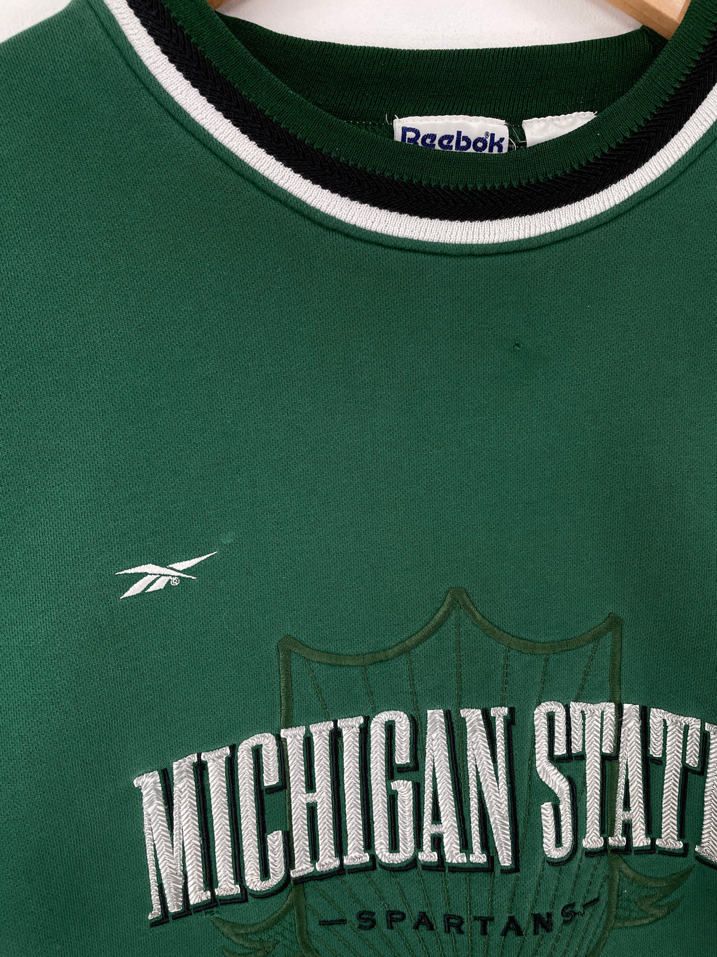 90’s MICHIGAN STATE SPARTANS Size XL Vintage Collge Sweat-Shirt / E7010S