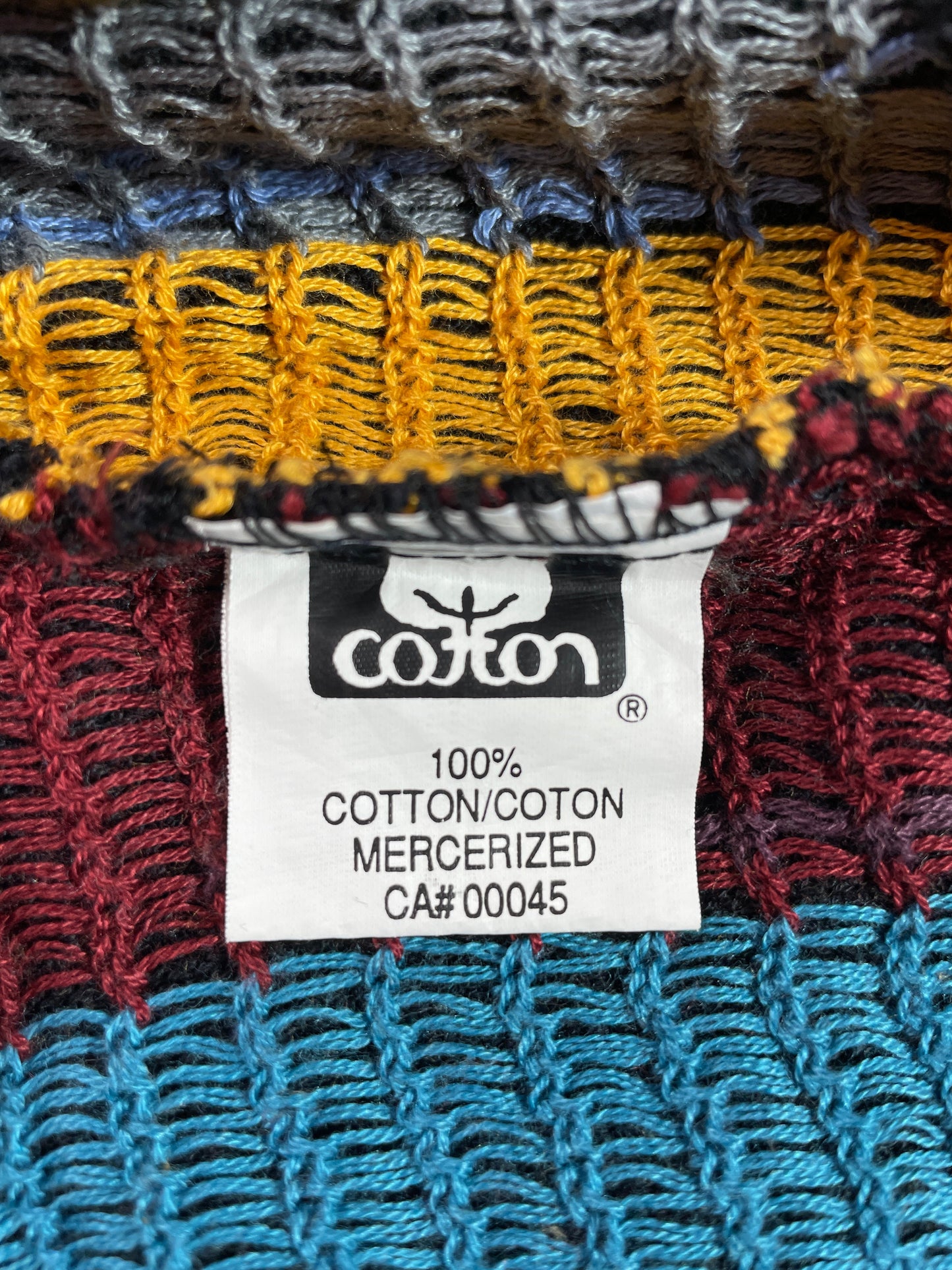 Vintage COOGI Style Size XL Cotton Knit Sweater / F1800K