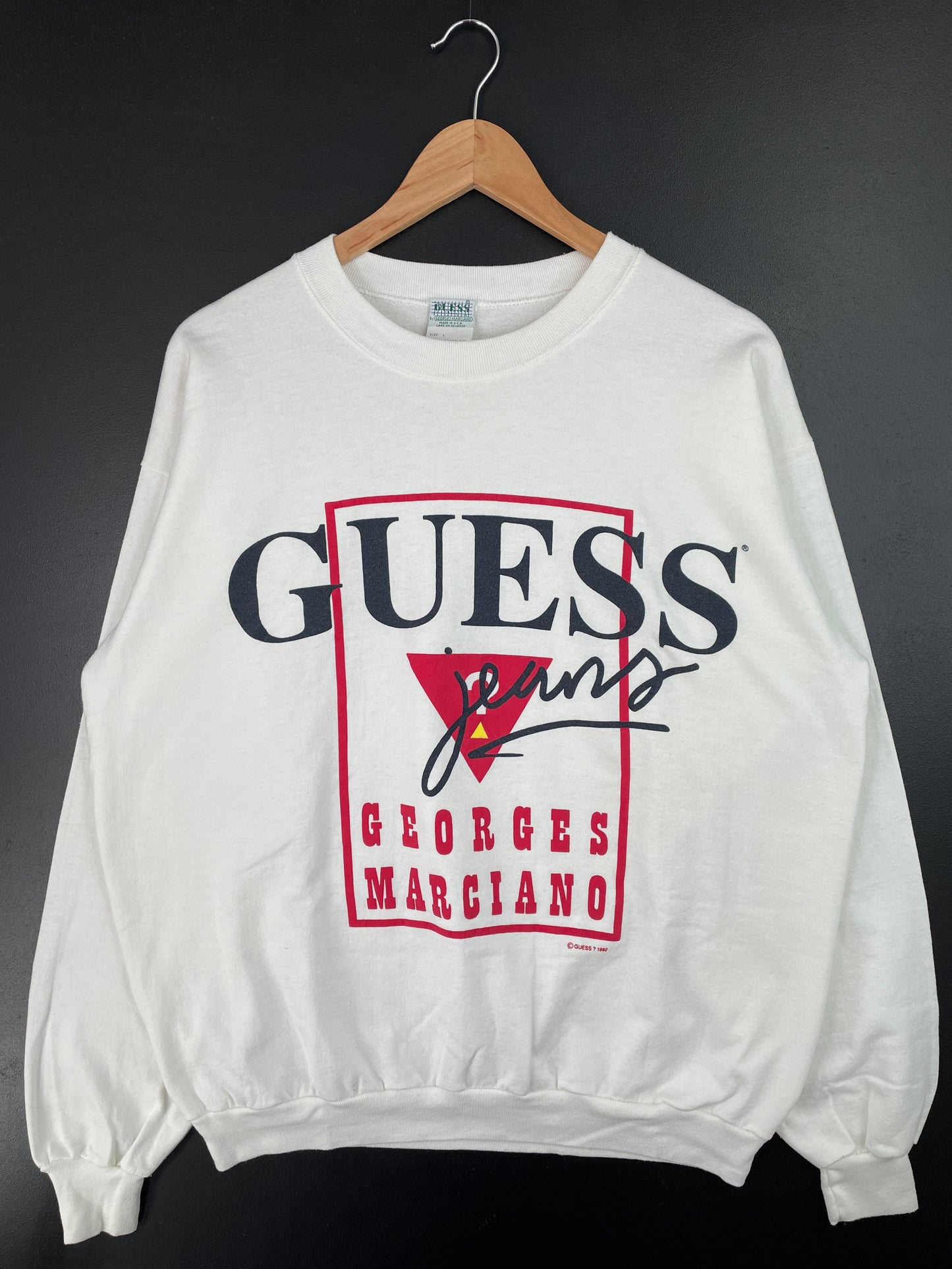 1992 GUESS Made in USA Size L Sweat-Shirt / G7081S