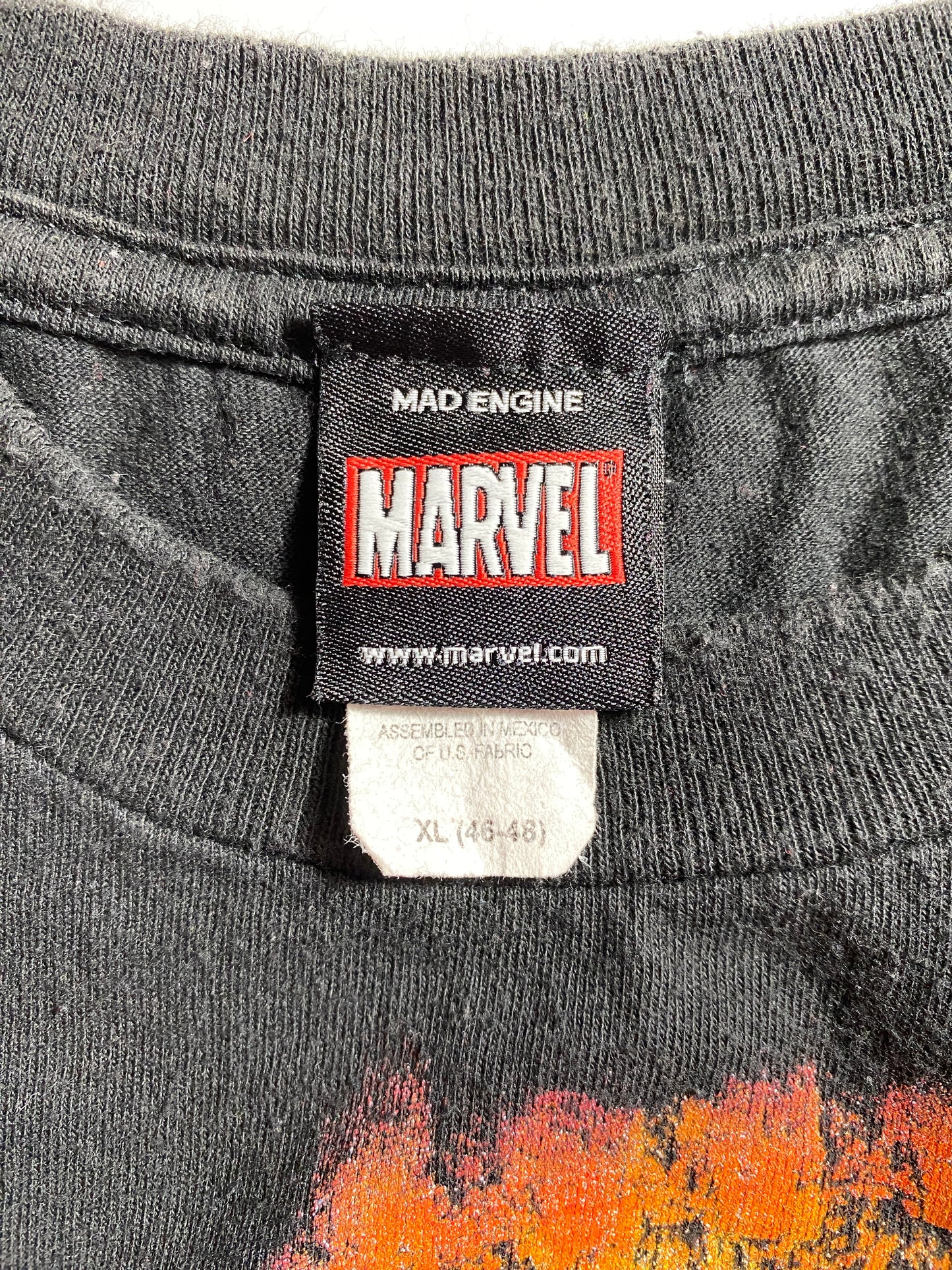 00’ MARVEL IRON MAN Size XL T-Shirt / E9498T