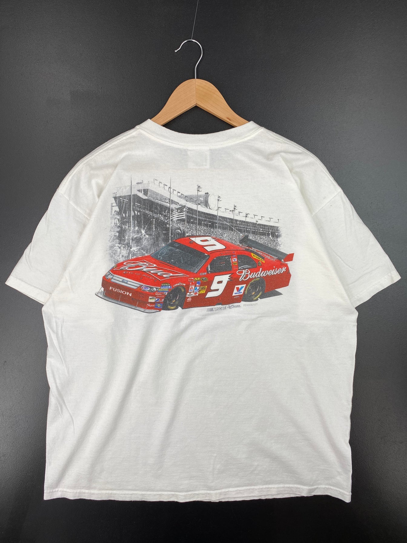Vintage NASCAR KASEY KAHNE x BUDWEISER Size XL Racing T-Shirt / E9830T