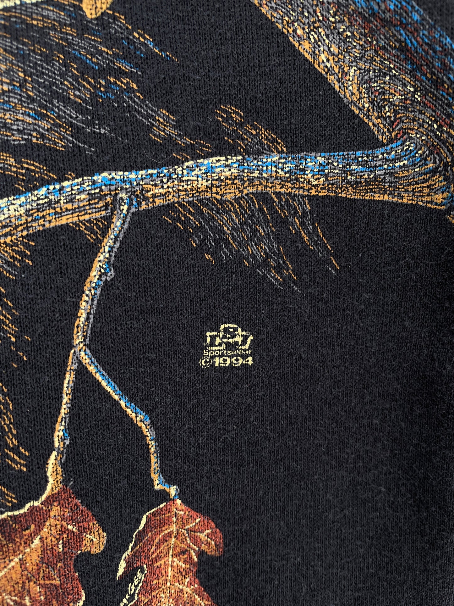 1994 WOLF Made in USA Size XL Vintage Animal Sweat-Shirt / F9950S