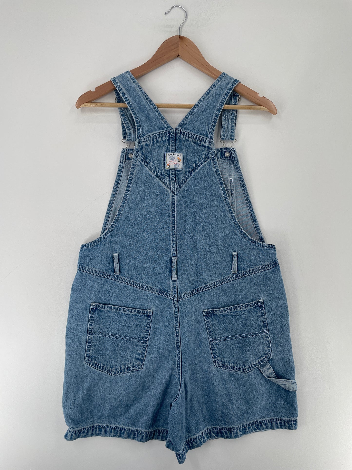 00' DISNEY WINNIE THE POOH Size L Vintage Denim Overall / E7875P
