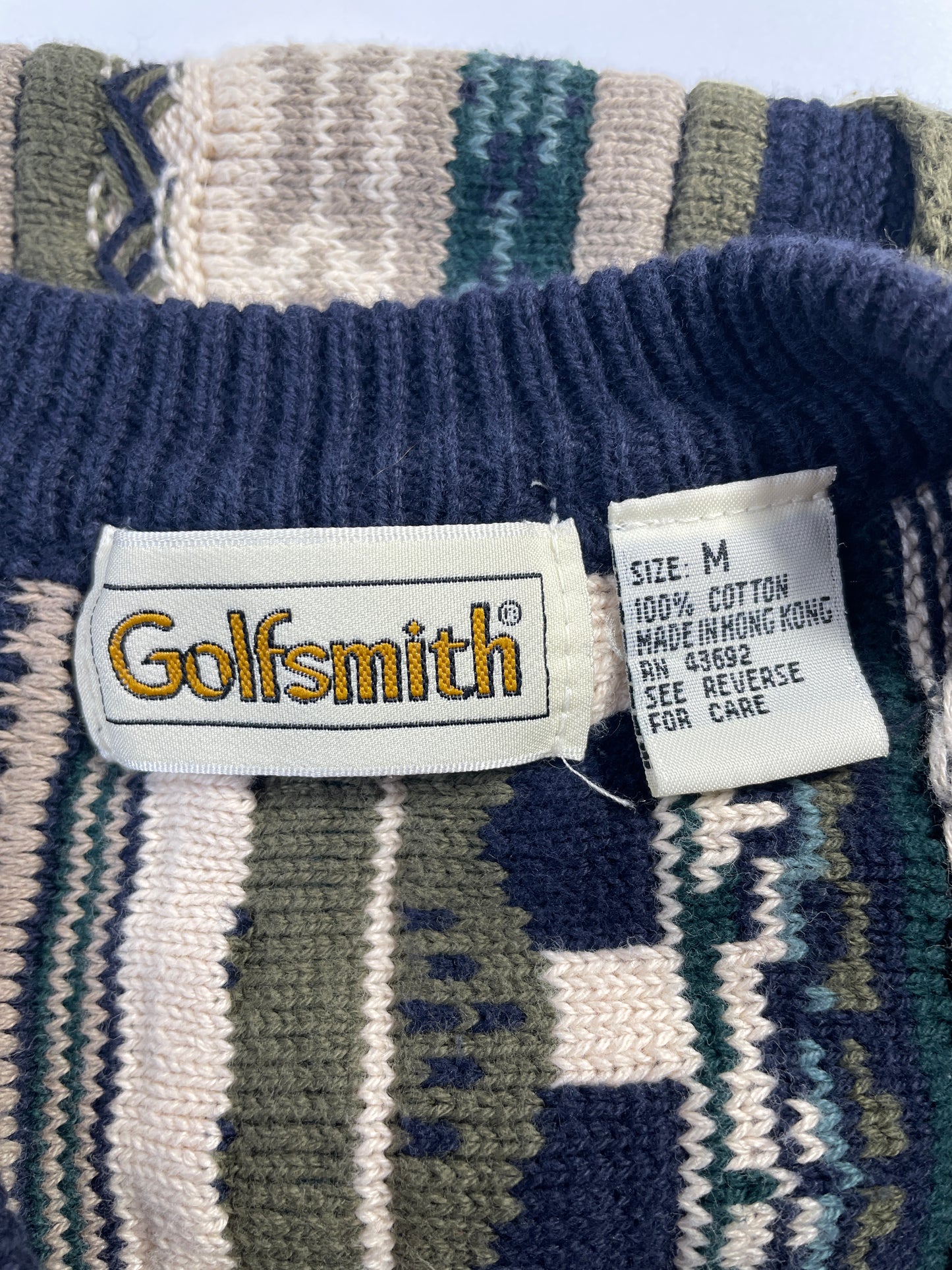 Vintage 3D COOGI-Style Size M Cotton Knit Sweater / E7392K