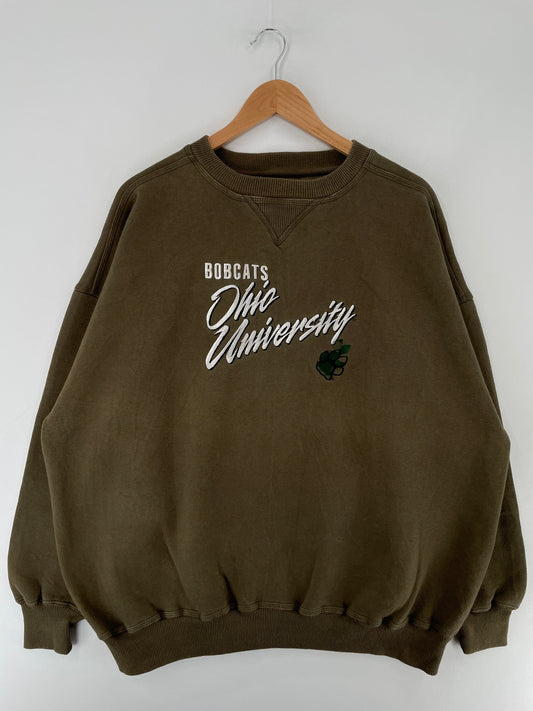 00' OHIO STATE BOBCATS Size XXL Vintage College Sweat-Shirt / F4213S