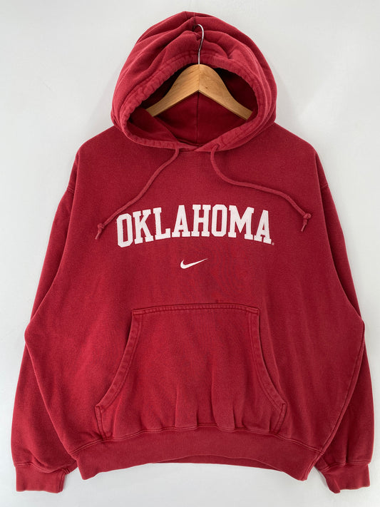 00' NIKE x OKLAHOMA Size M Vintage College Hoodie Sweat Shirt / E9972S