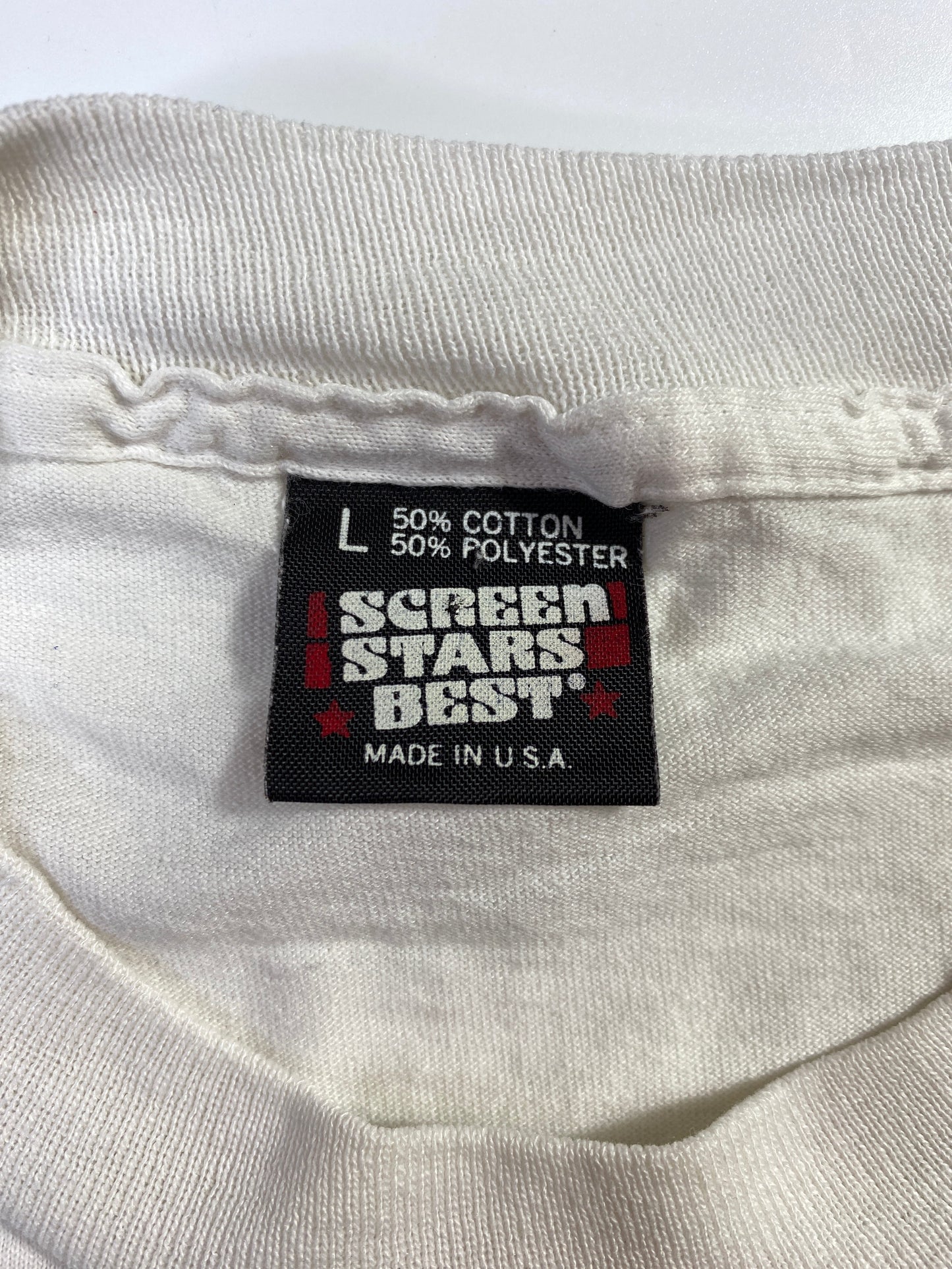 1989 CHICAGO CUBS Made in USA Size L Vintage MLB T-Shirt / G3500T