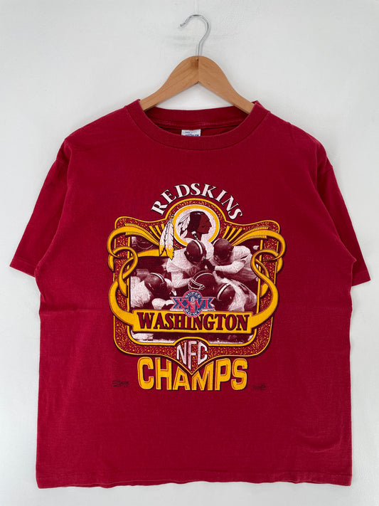 1992 SALEM x WASHINGTON REDSKINS Made in USA Size L Vintage NFL T-shirt / E7931T