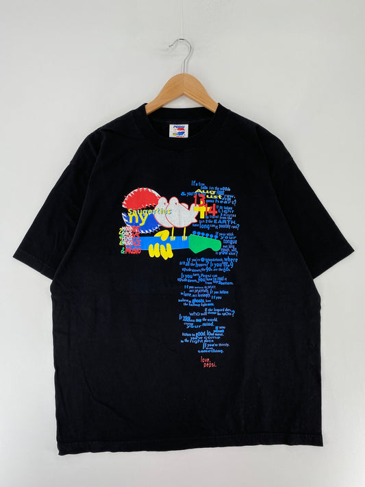 1994 WOODSTOCK x PEPSI Size XL Vintage Music T-Shirt / E7251T