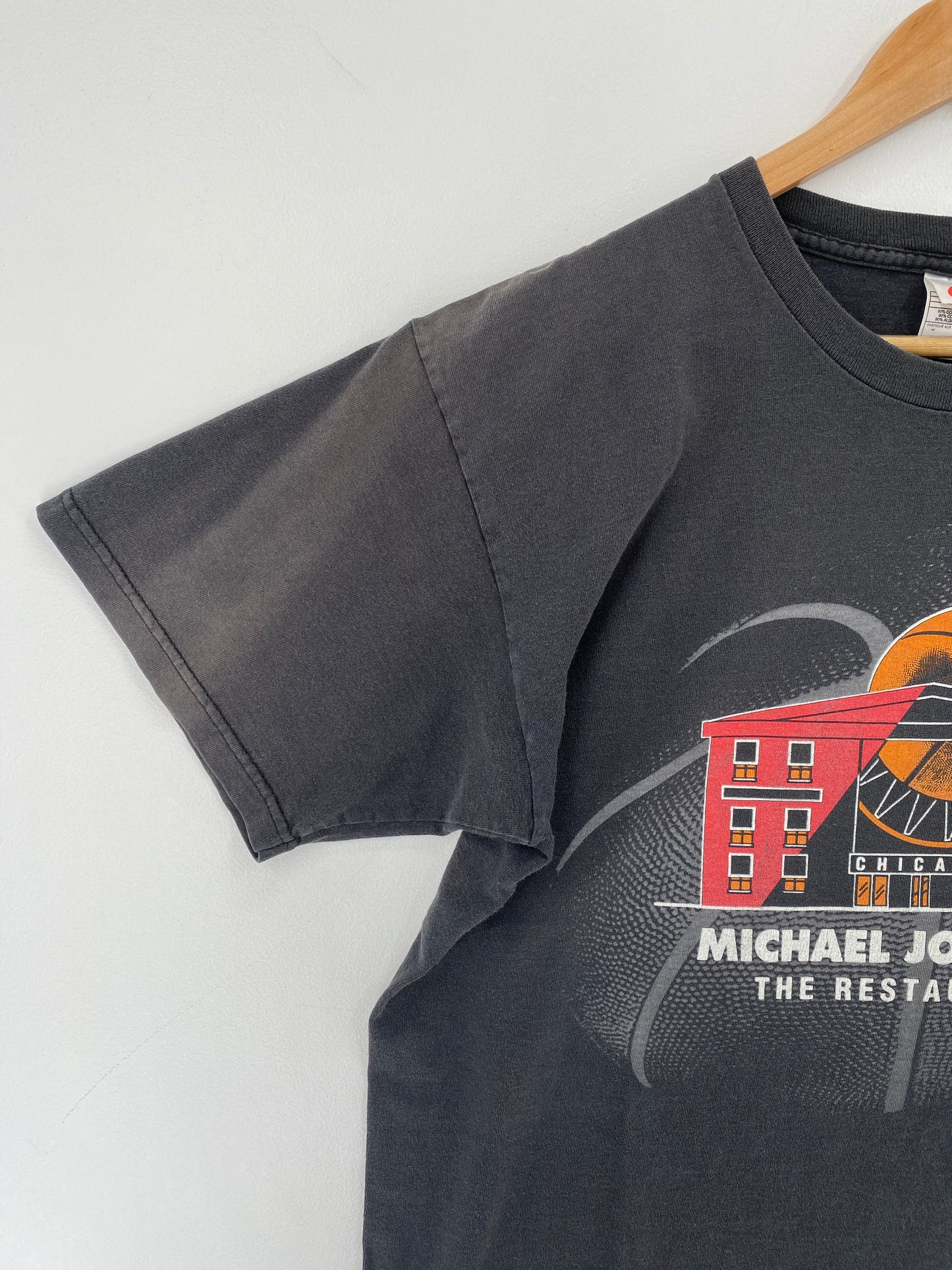 90’s NIKE x MICHAEL JORDAN'S THE RESTAURANT Made in USA Size L Vintage T-Shirt / E8738T