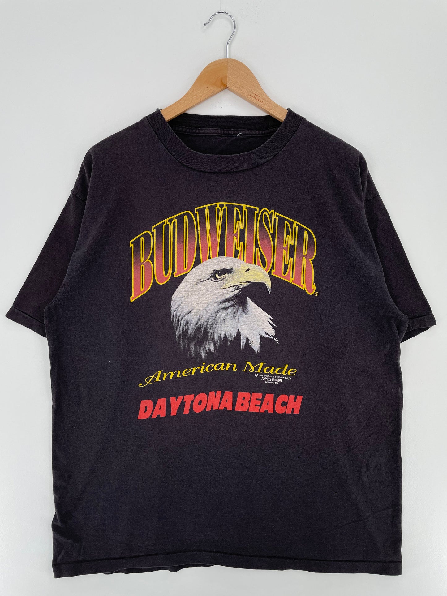 1995 BUDWEISER DAYTONA BEACH Size No Tag (Approx.L-XL) Vintage T-Shirt / G2585T