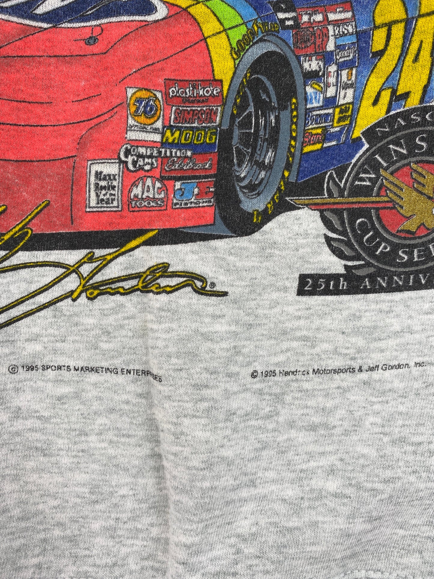 1995 WINSTON CUP CHAMPIONSHIP TOUR Made in USA Size L Vintage Racing Sweat-shirt / F1550S