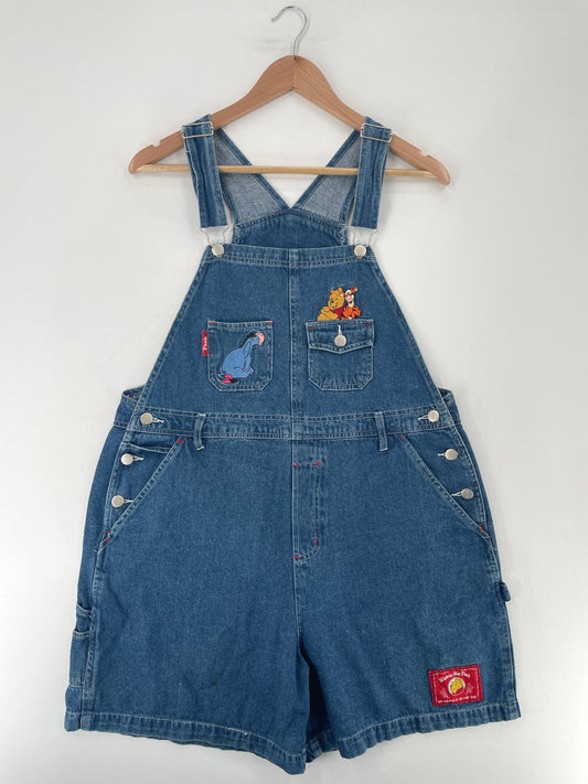 00' DISNEY WINNIE THE POOH Size XL Vintage Denim Overall / E7873P