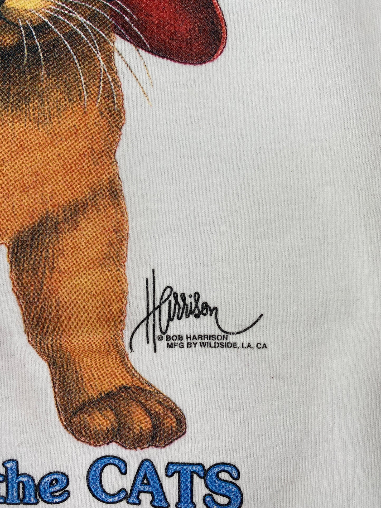 90’s CATS Made in USA Size XXL Vintage T-Shirts / E8392T