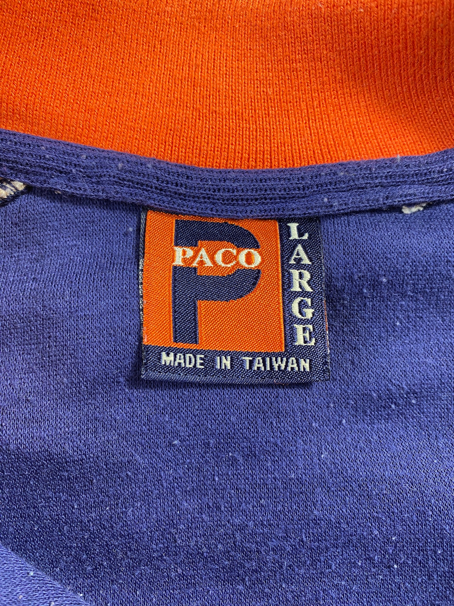 00’ PACO Size L Half Zip Sweat-shirt / G2059S