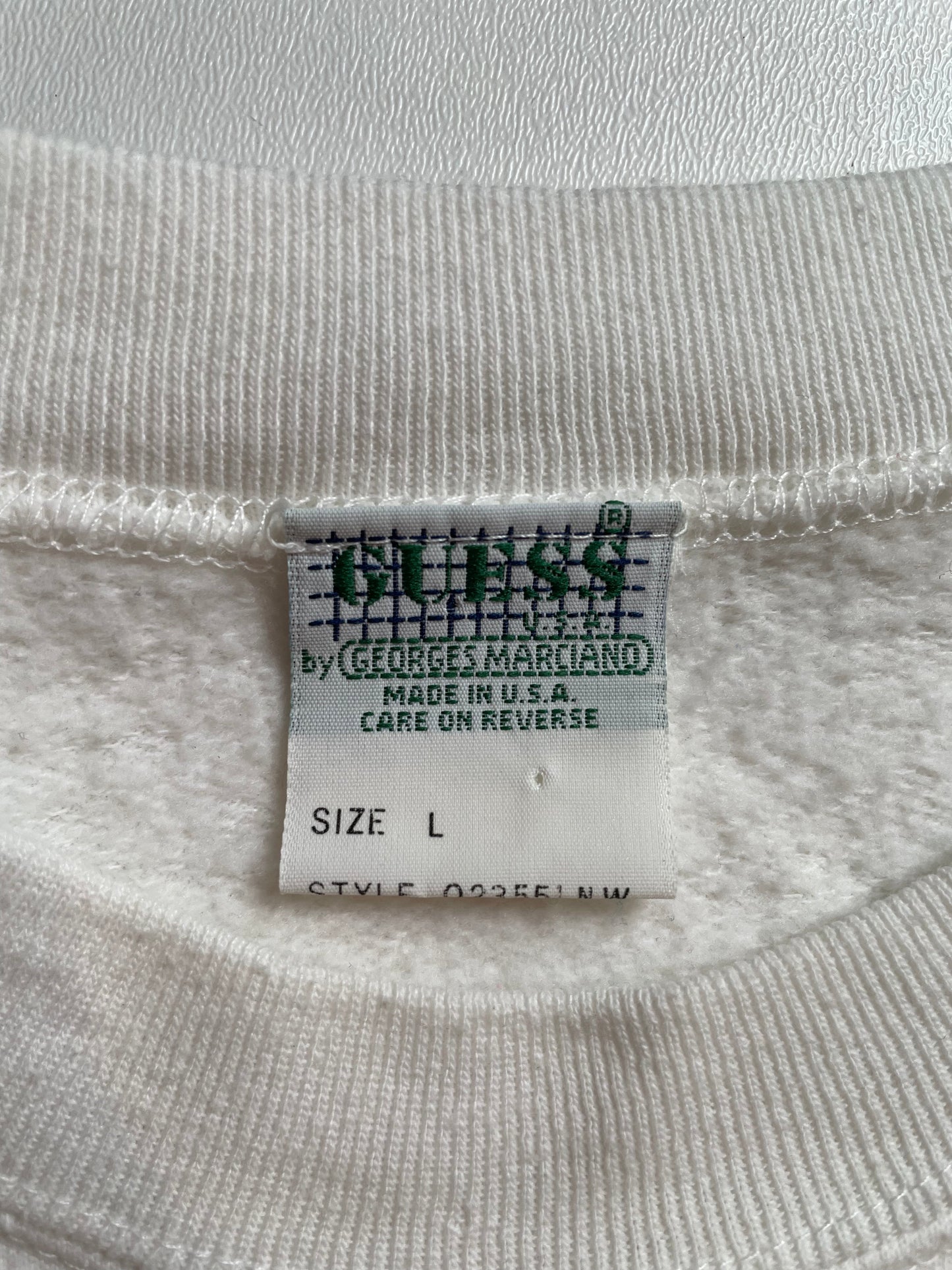 1992 GUESS Made in USA Size L Sweat-Shirt / G7081S