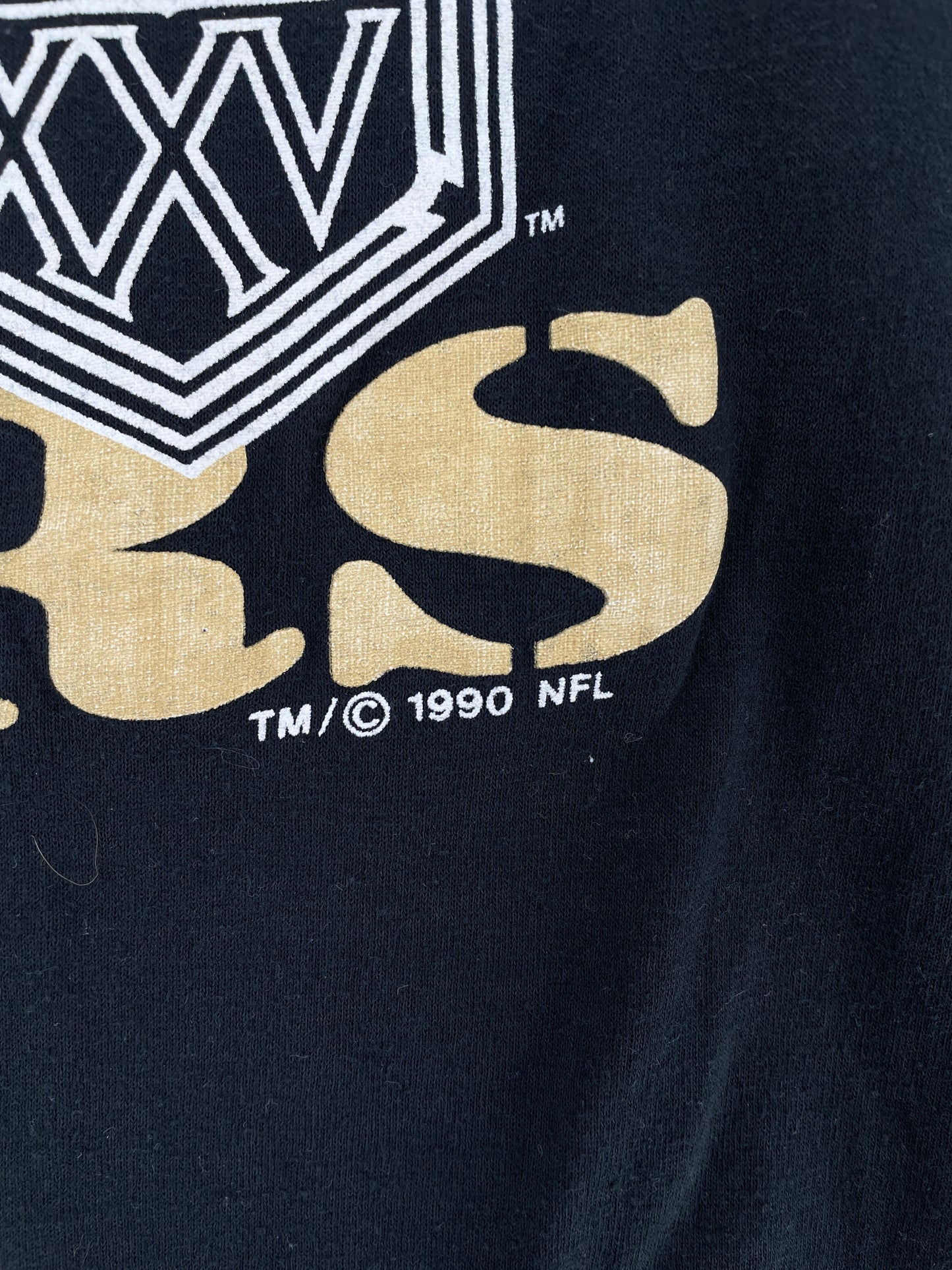 1990 SAN FRANCISCO 49ERS SUPER BOWL Made in USA Size XL Vintage NFL T-shirt / G3310T