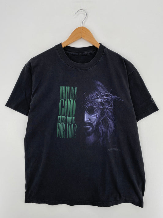 1993 JOHN 3:16 Size No tag (Approx.L) Vintage T-Shirt / E7157T
