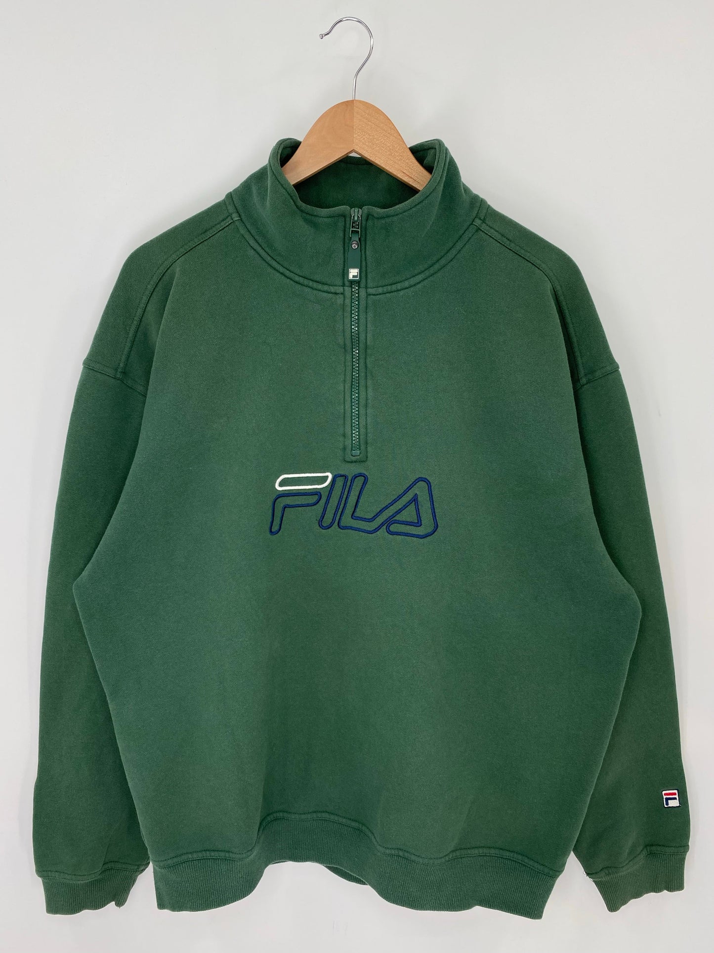 90’s FILA Size XL Vintage Half Zip Sweat-shirt / E8645S