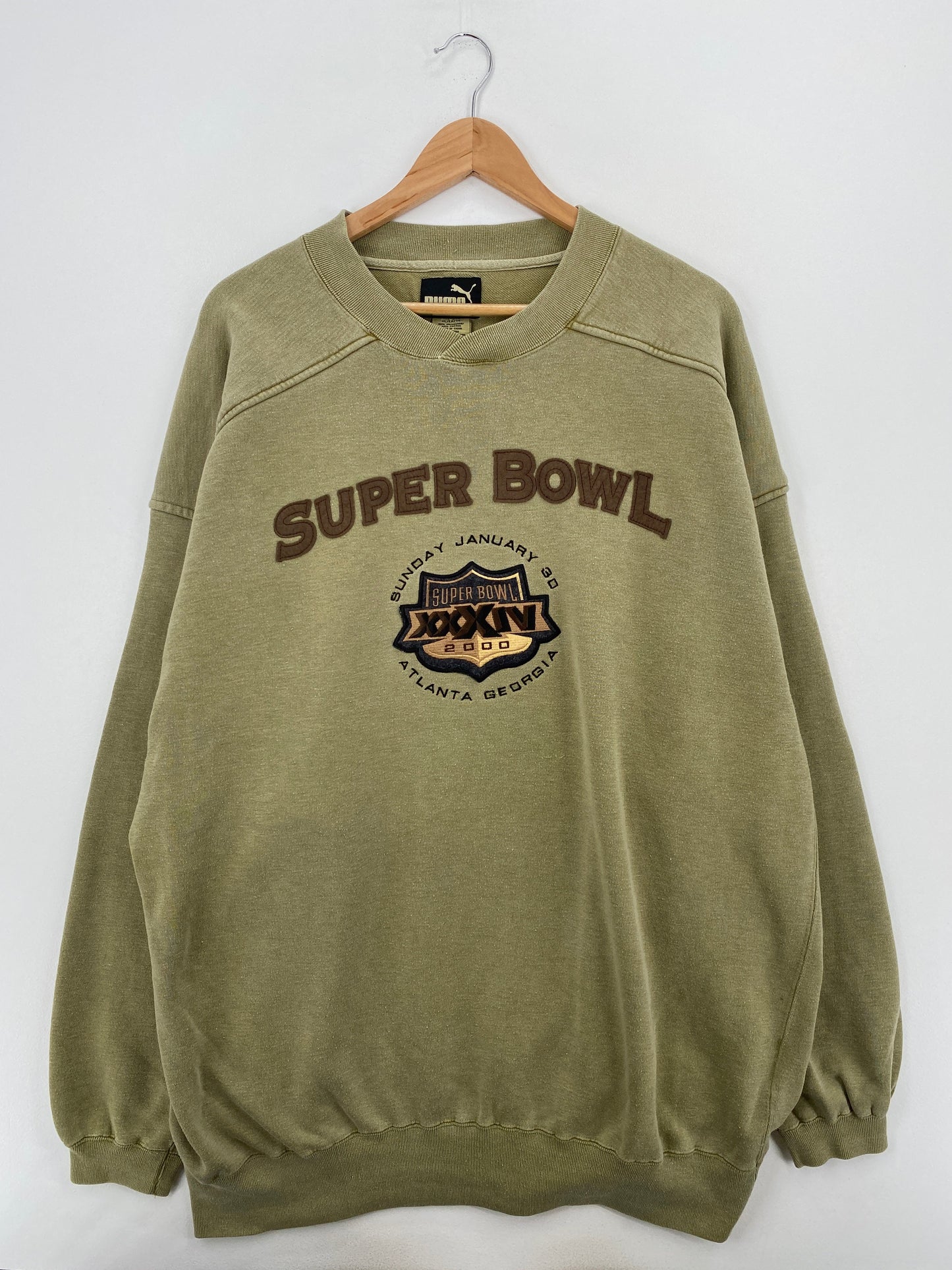 2000 SUPER BOWL Size XL Vintage NFL Sweat-Shirt / F9796S