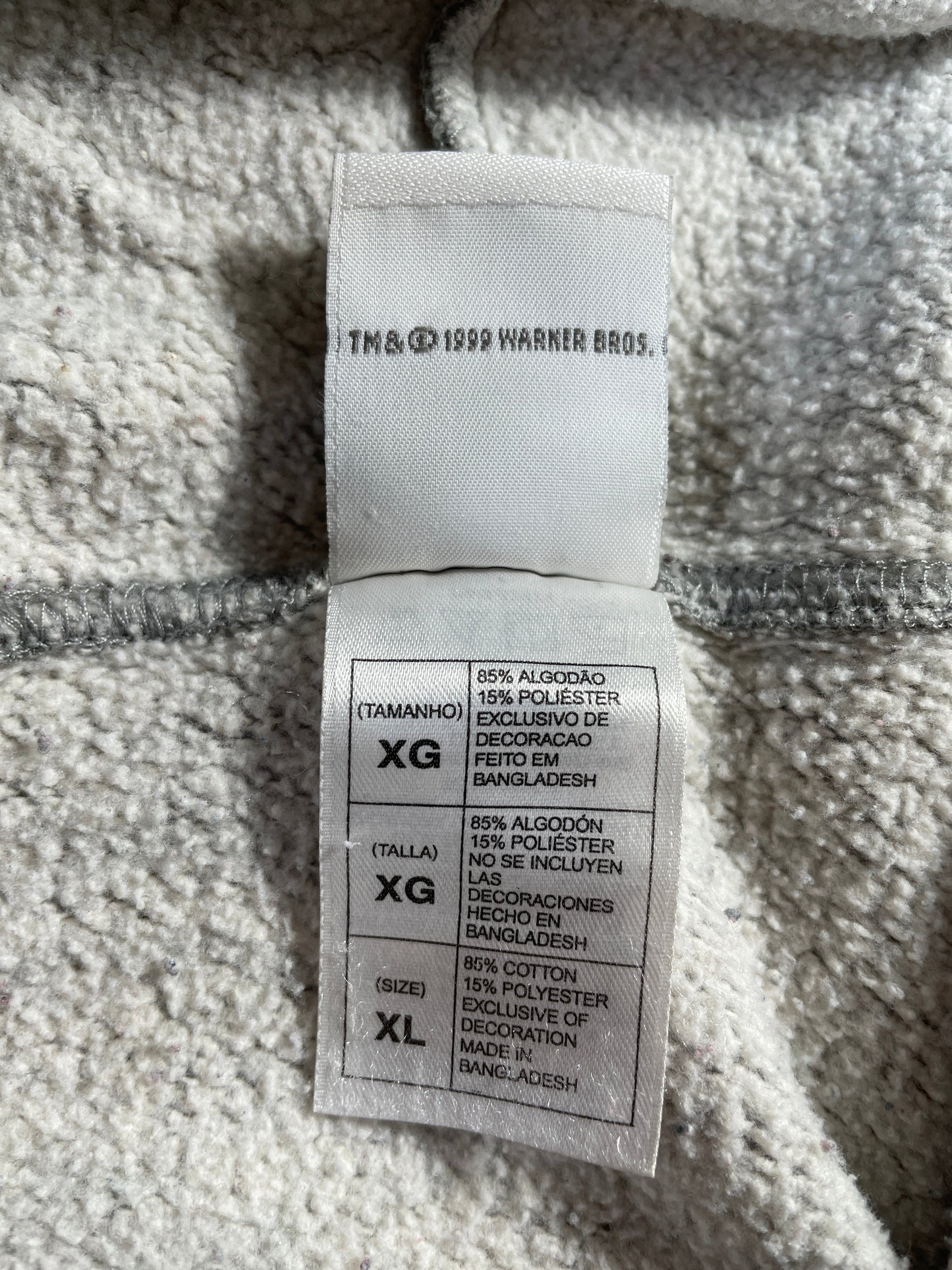 1999 LOONEY TUNES Size XL Vintage Hoodie Sweat-shirt / F6551S