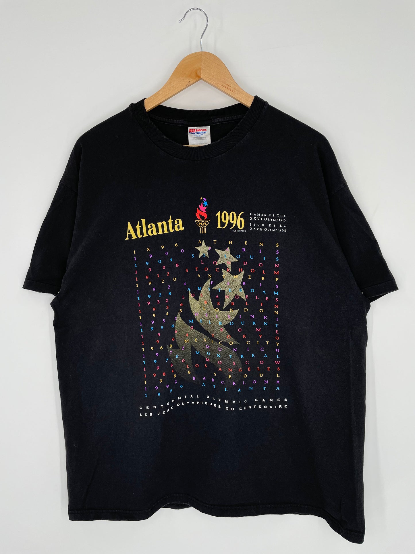 1992 ATLANTA OLYMPIC Size XL Vintage T-Shirt / E9272T