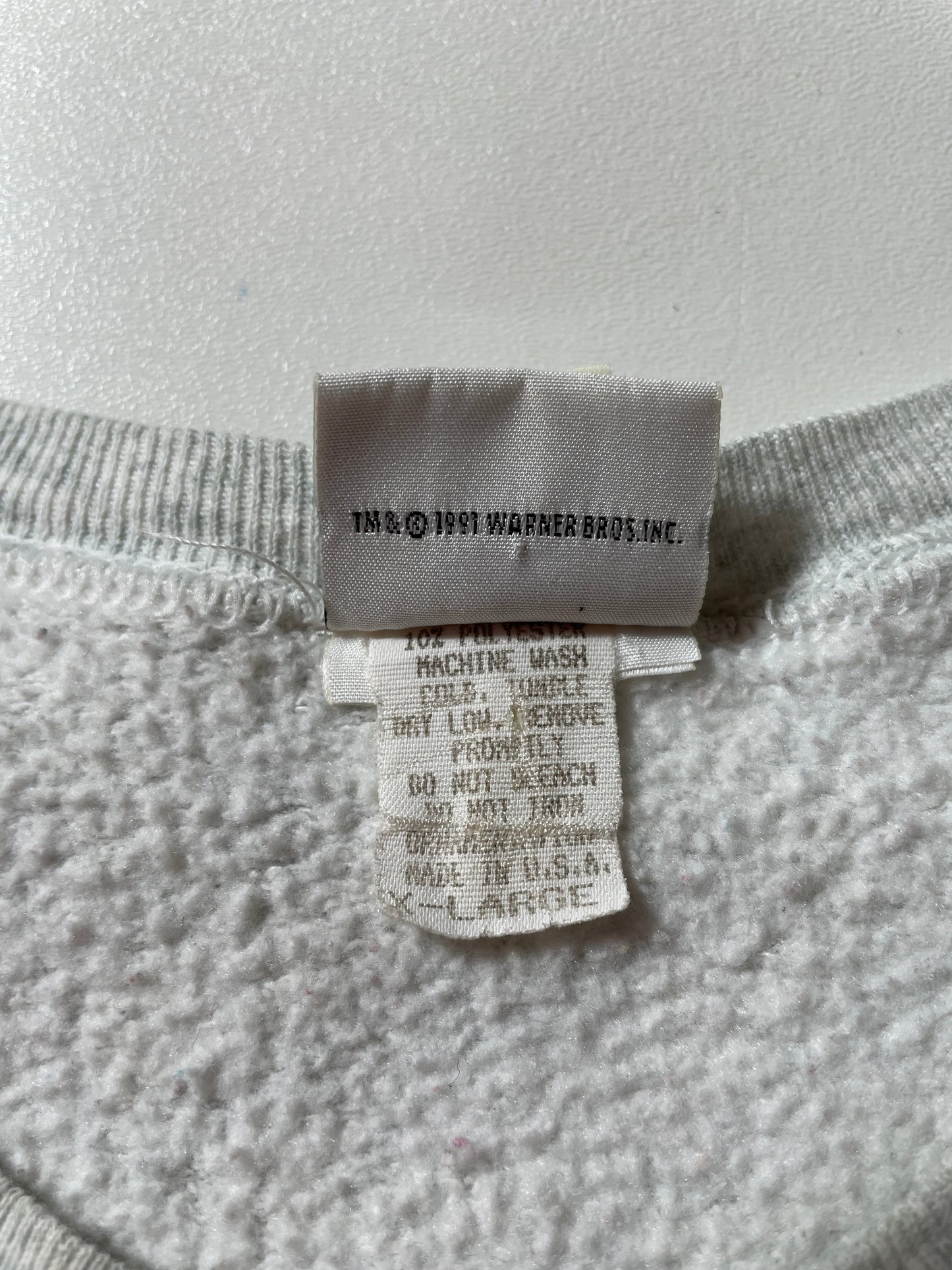 1991 LOONEY TUNES Made in USA Size XL Vintage Sweat-shirt / F5030S