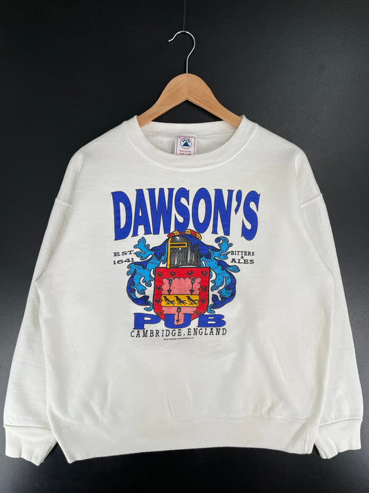 1991 DAWSON'S Made in USA Size L Vintage College Sweat-Shirt / G1725S