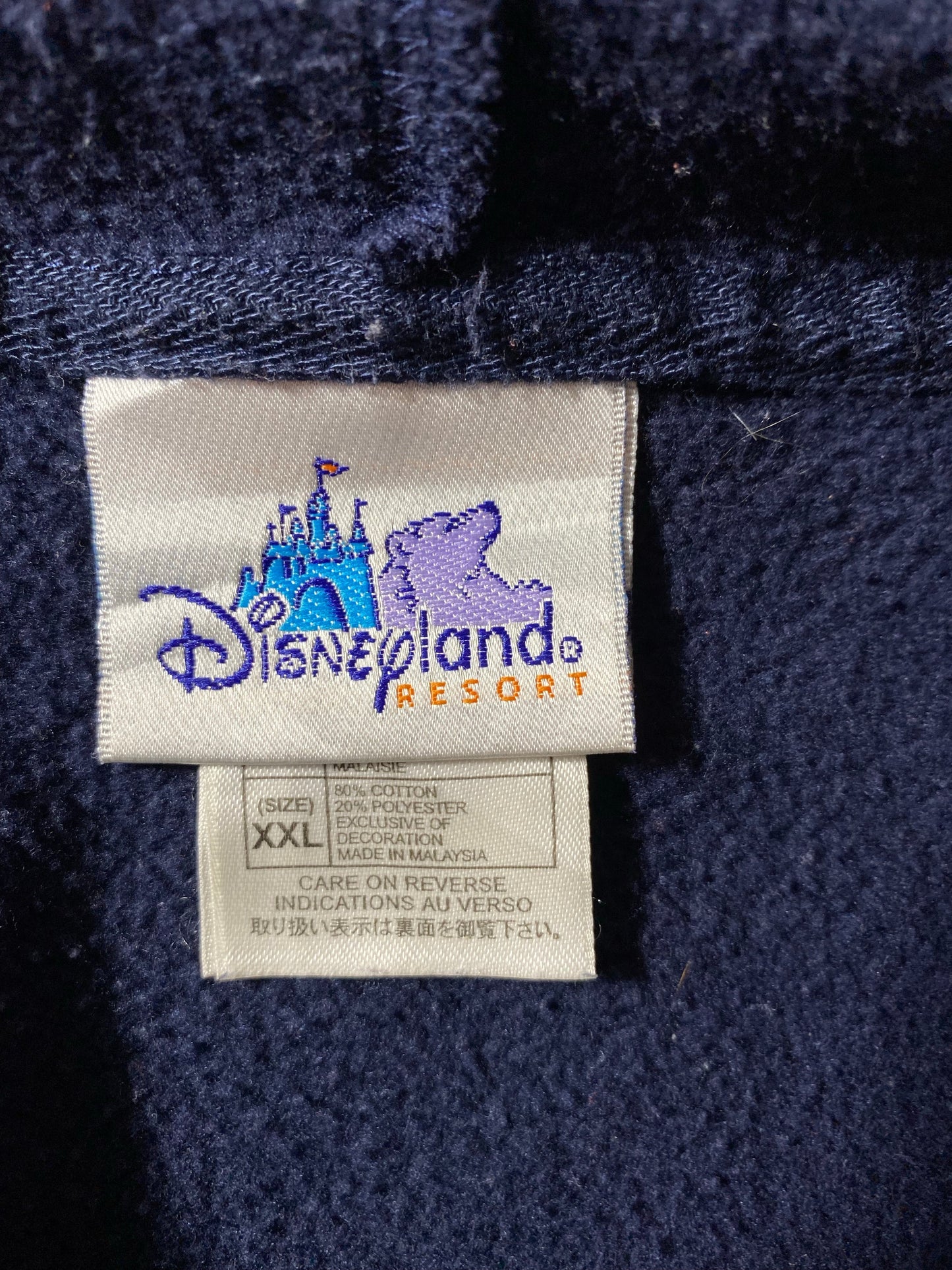 00' DISNEY MICKEY Size XXL Vintage Hoodie Sweat-shirt / G5441S